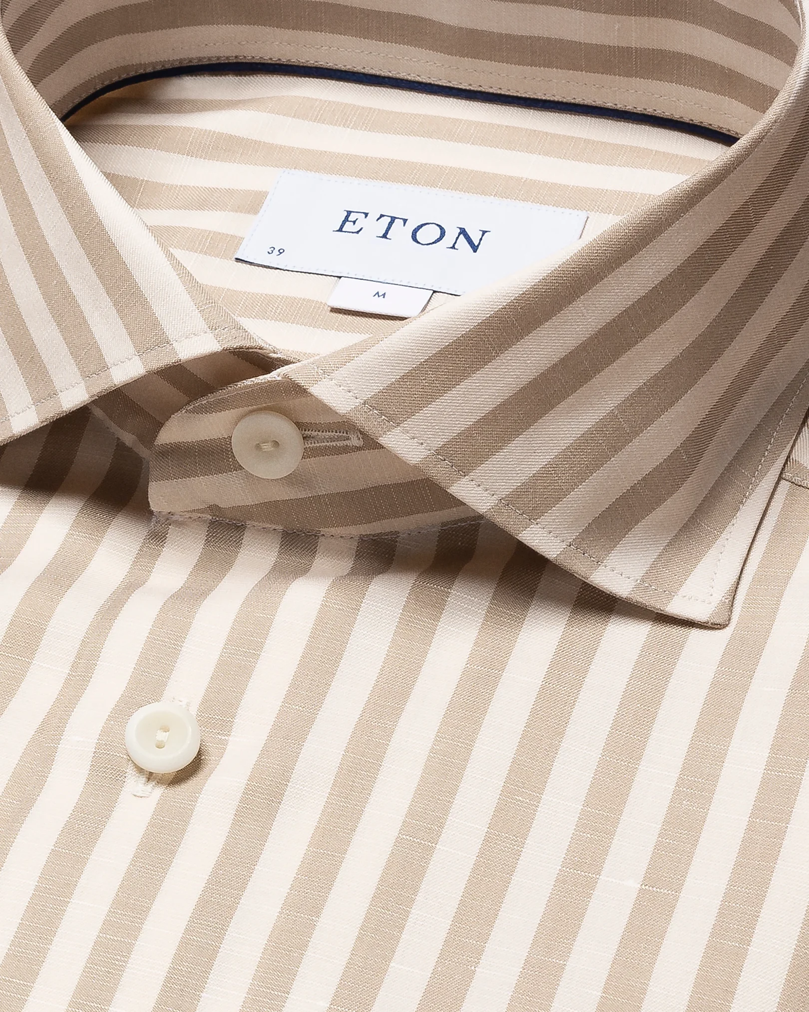 Eton - brown wrinkle free cotton linen