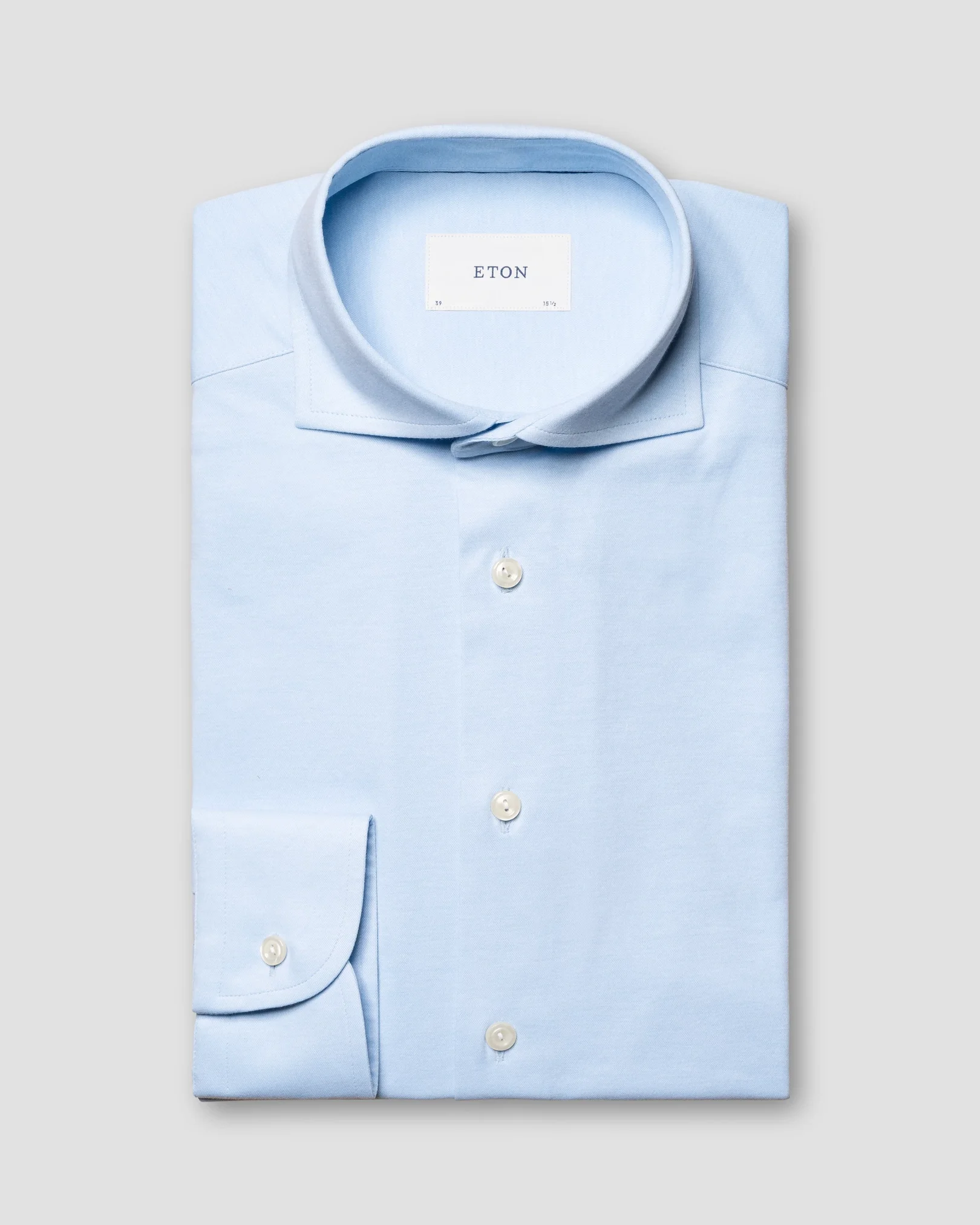 Eton - Solid Cotton Four-Way Stretch Shirt