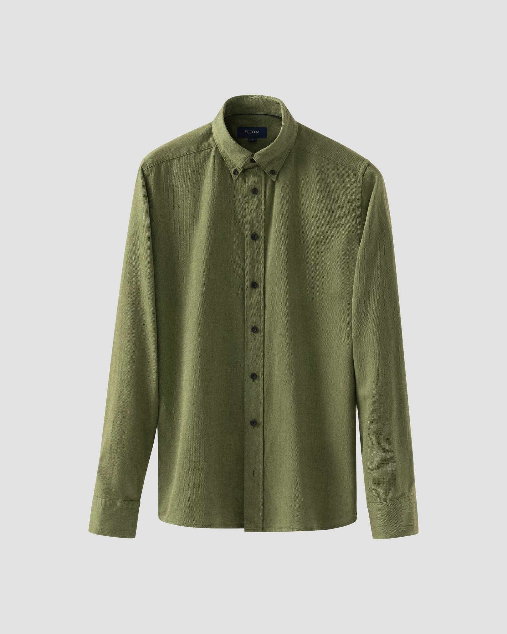 Eton - dark green twill button down