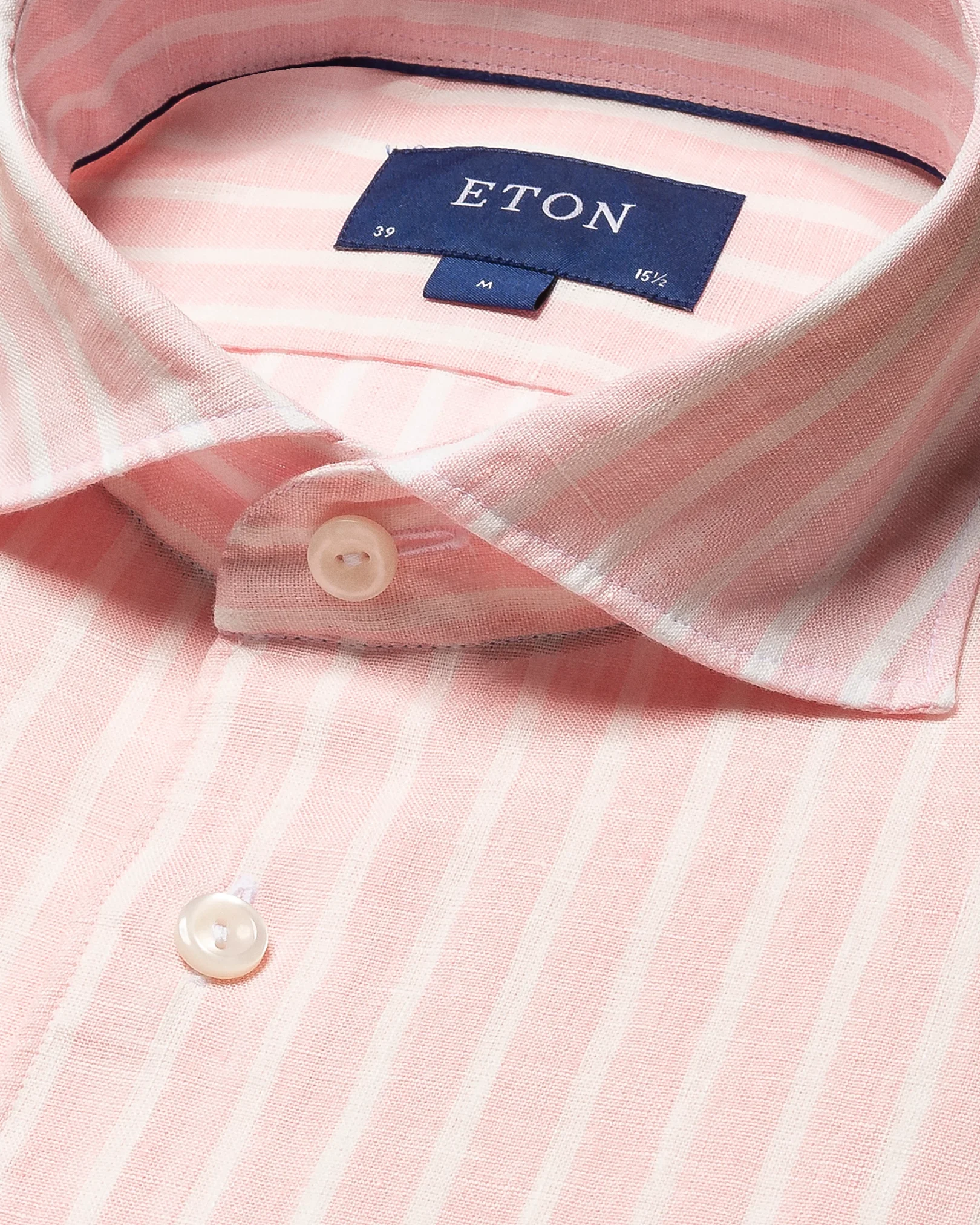 Eton - pink striped linen shirt