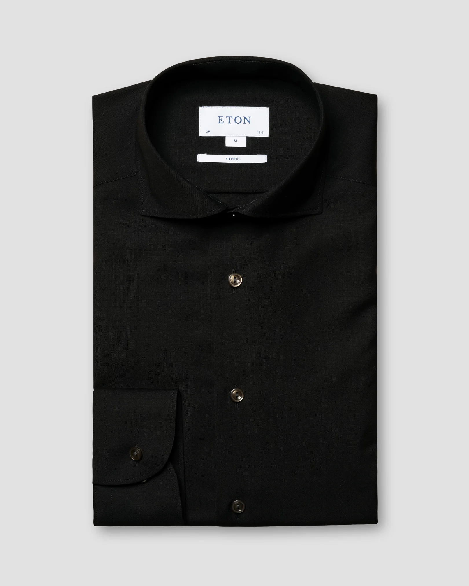 Eton - Black Merino Wool Shirt