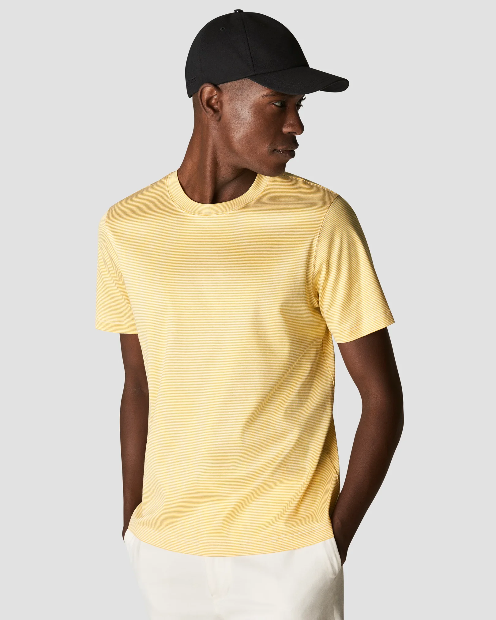 Eton - yellow interlock t shirt