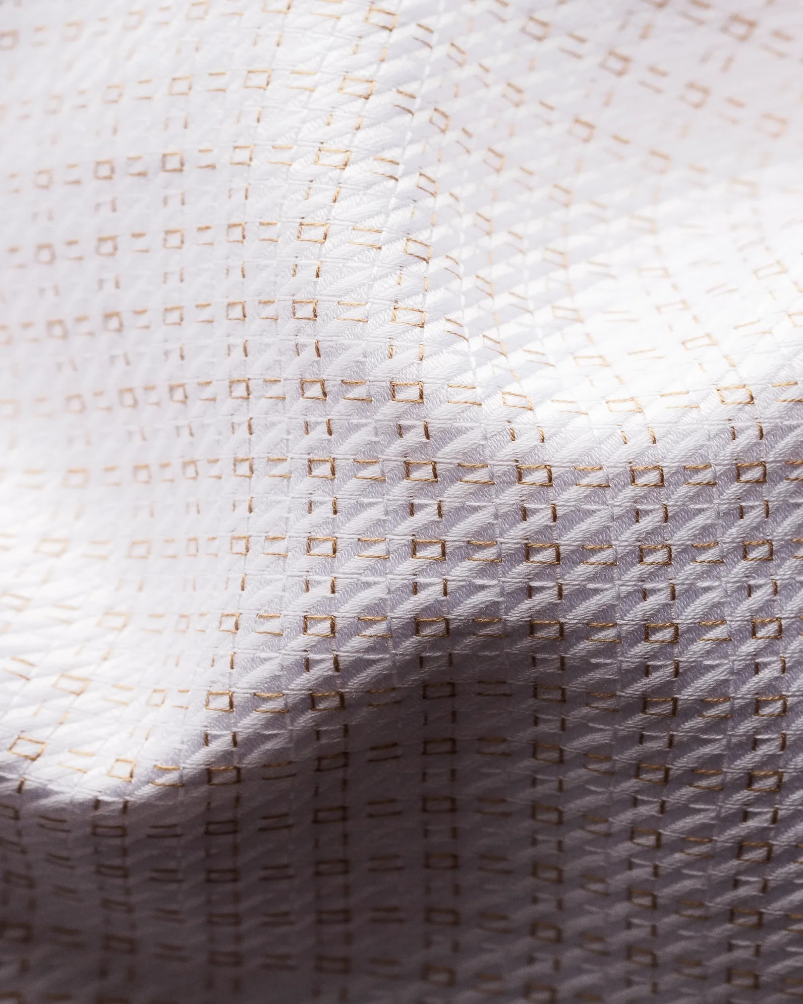 Eton - white check king twill