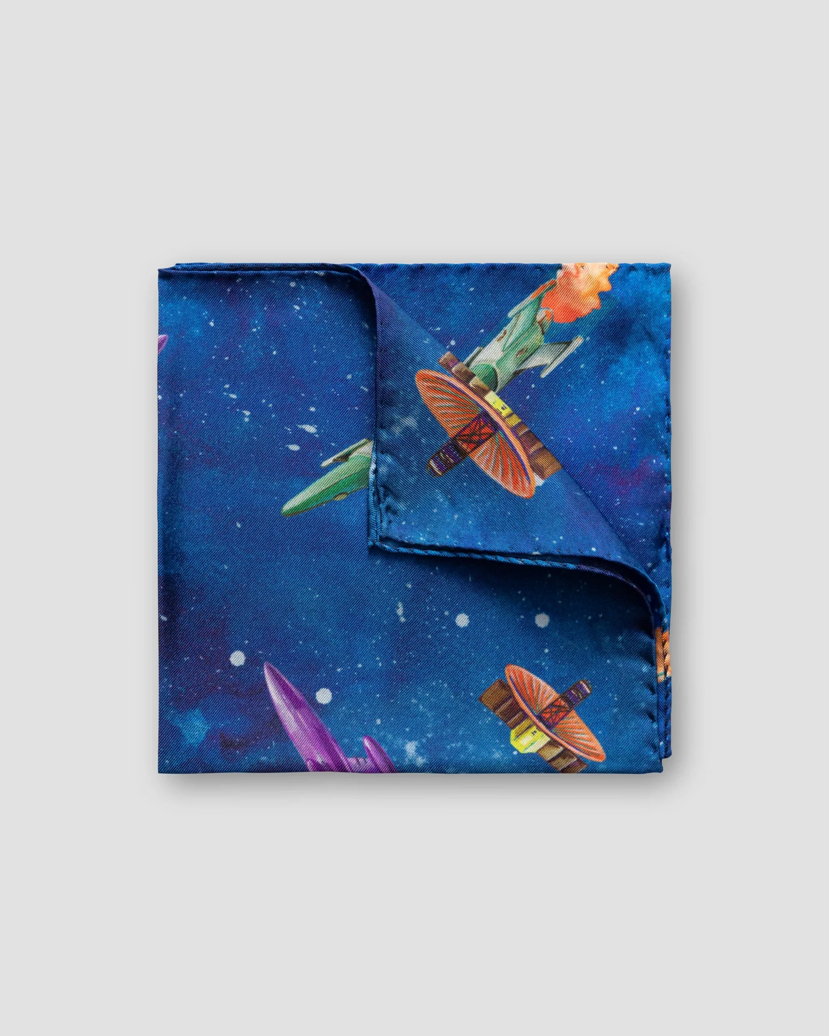 Eton - blue retrofuture pocket square
