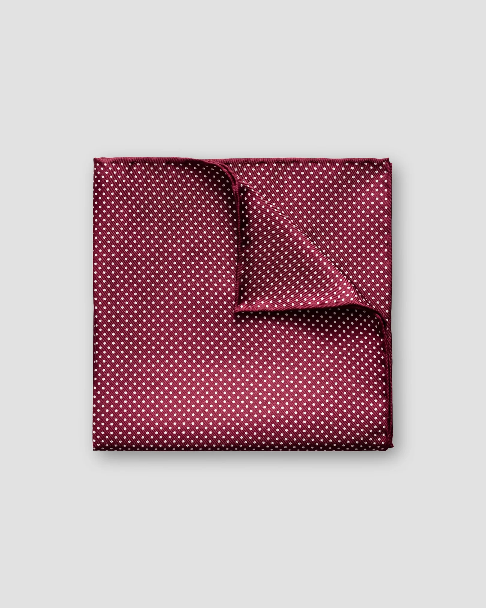 Eton - red polka dots silk pocket square