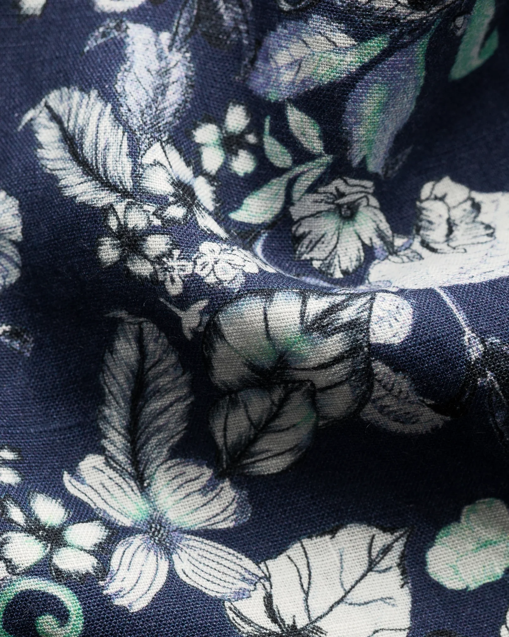 Eton - navy blue linen high summer