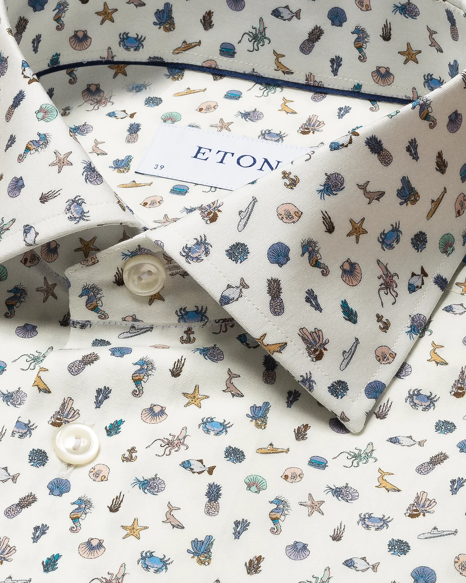 Eton - white poplin cut away single slim