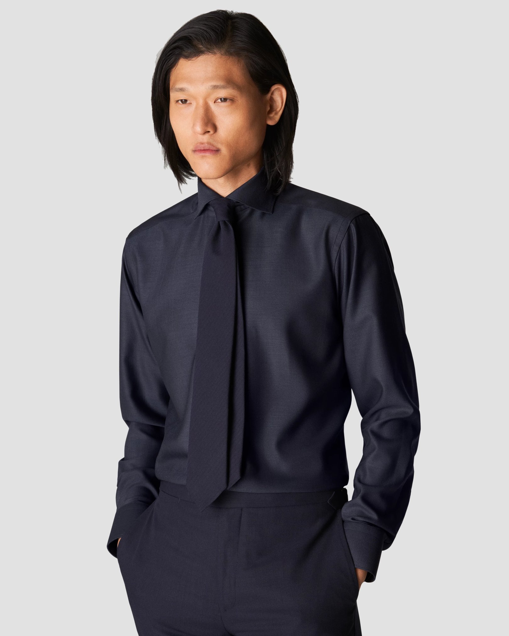 Eton - dark blue merino