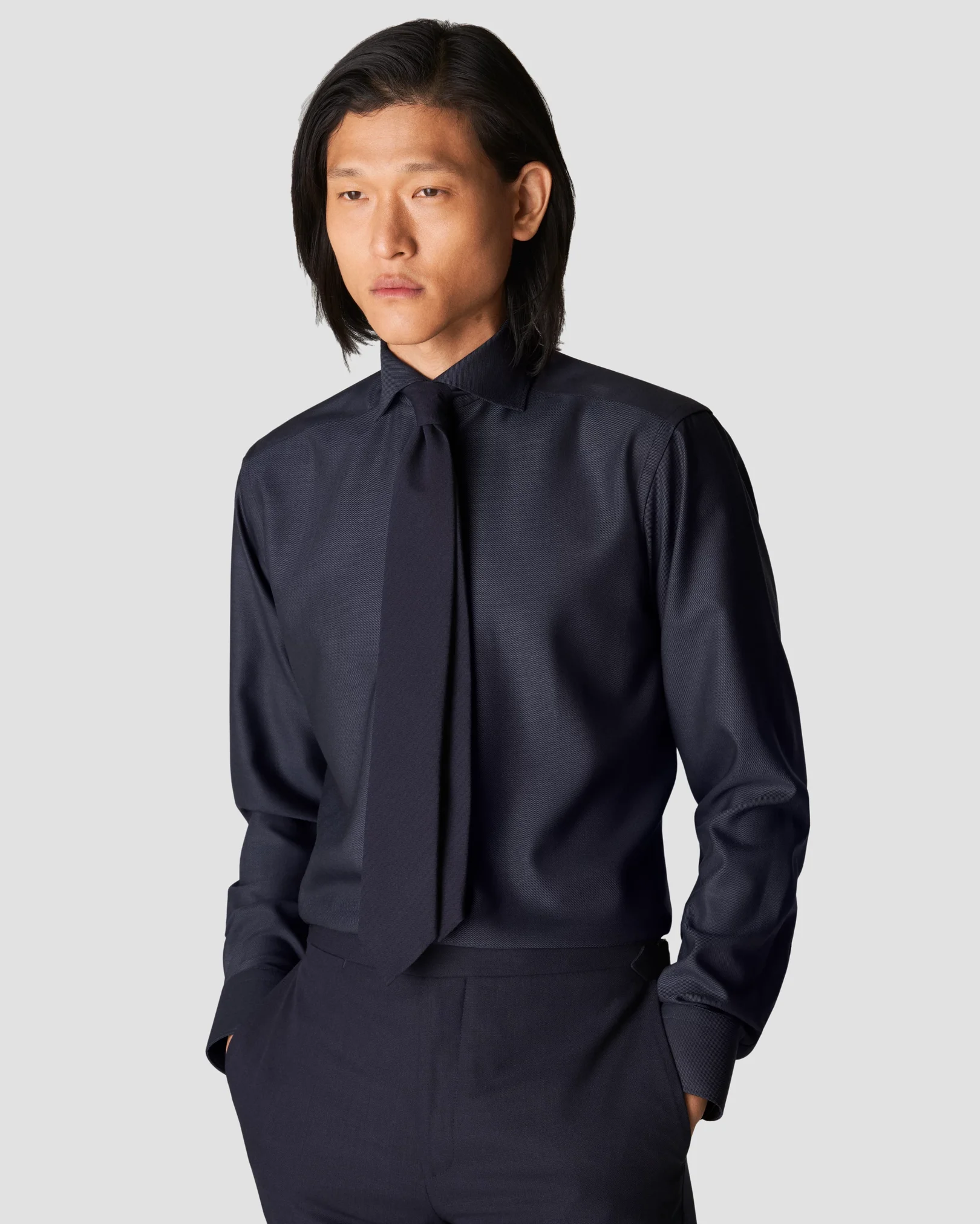 Eton - dark blue merino