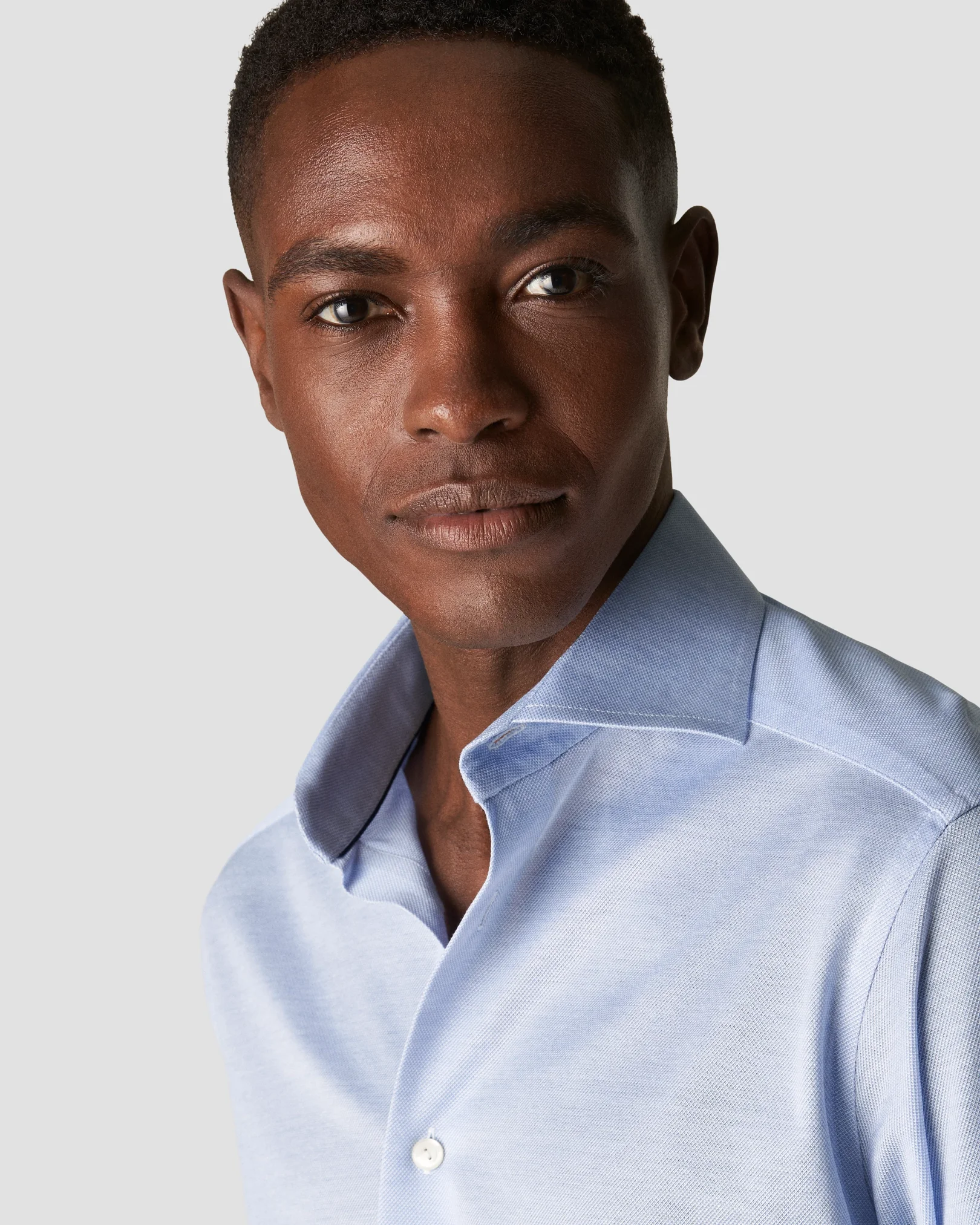 Eton - light blue oxford pique