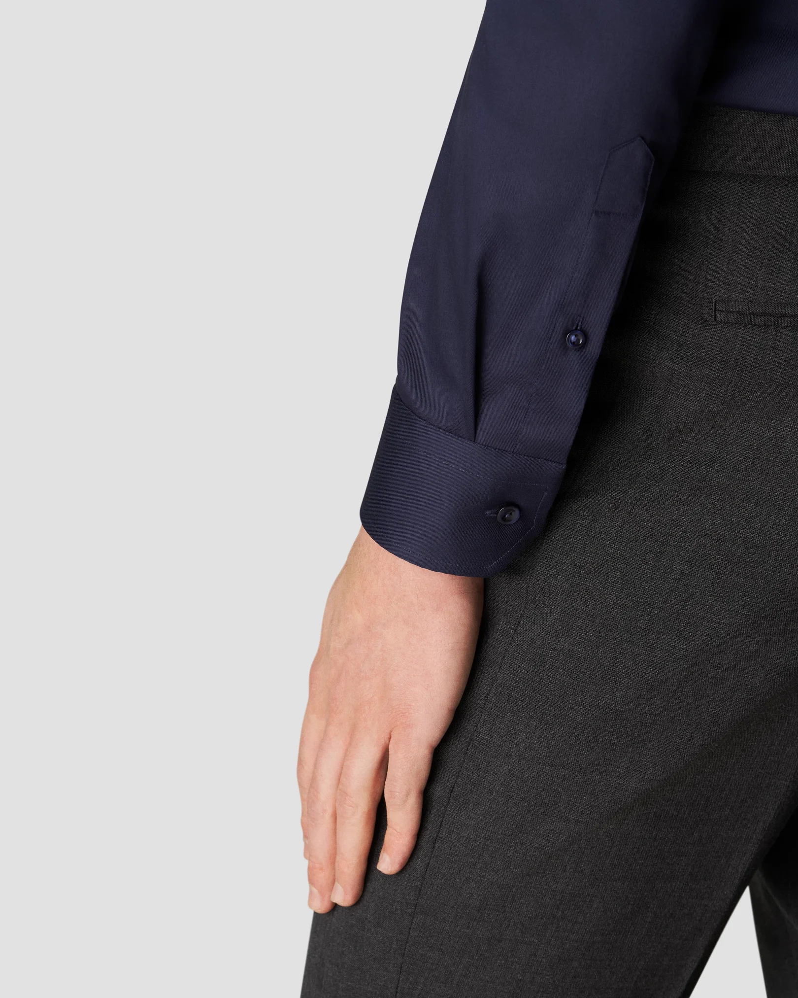 Eton - navy blue twillstretch