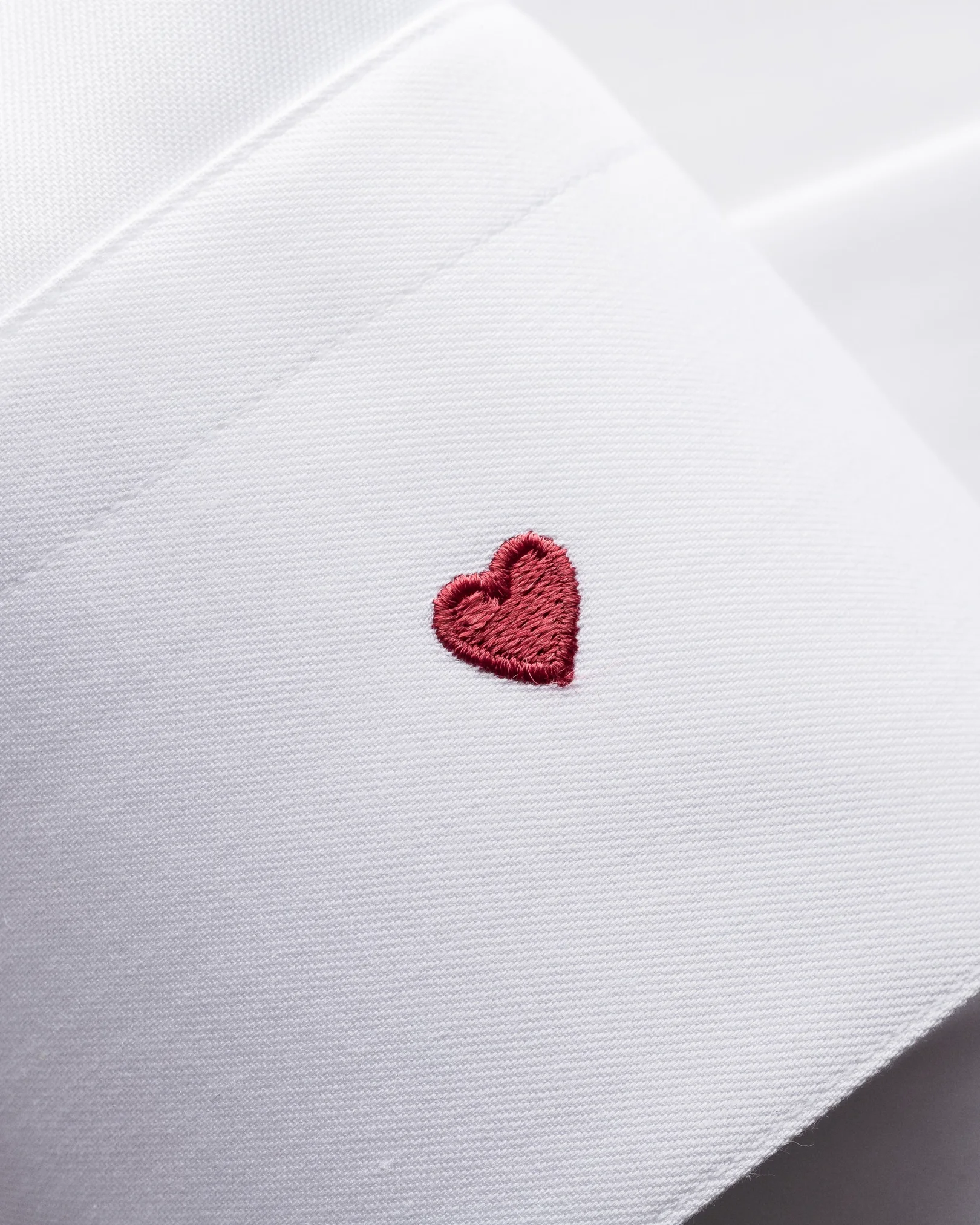Eton - white love embroidery tuxedo shirt