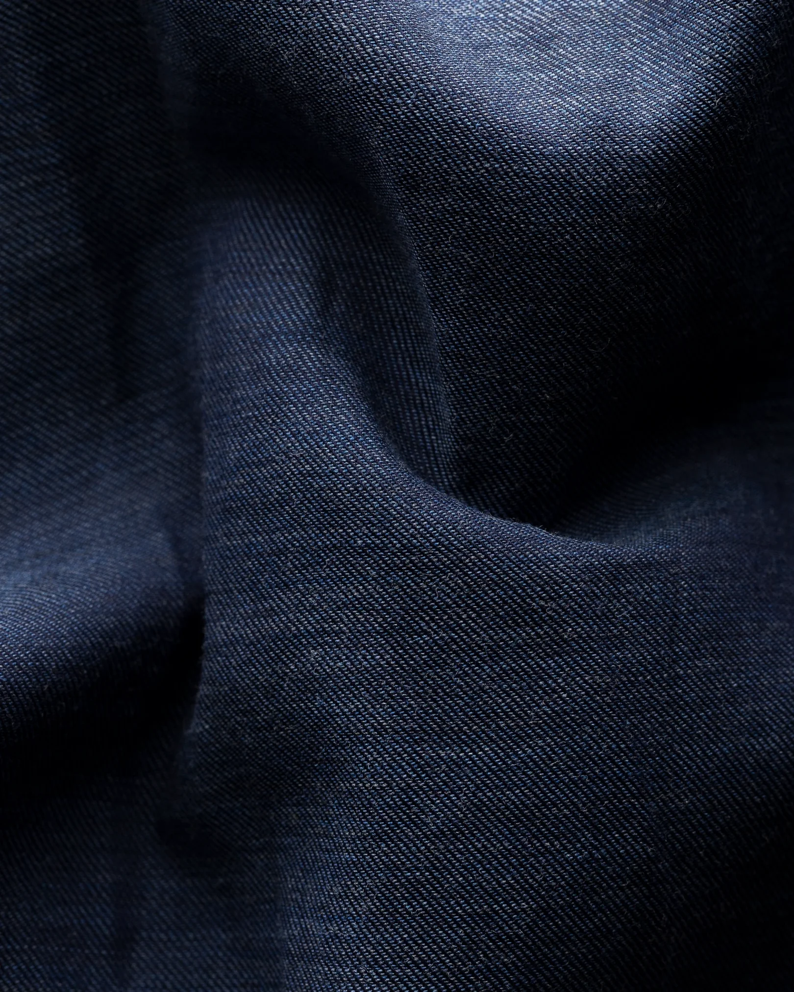 Eton - navy flannel shirt