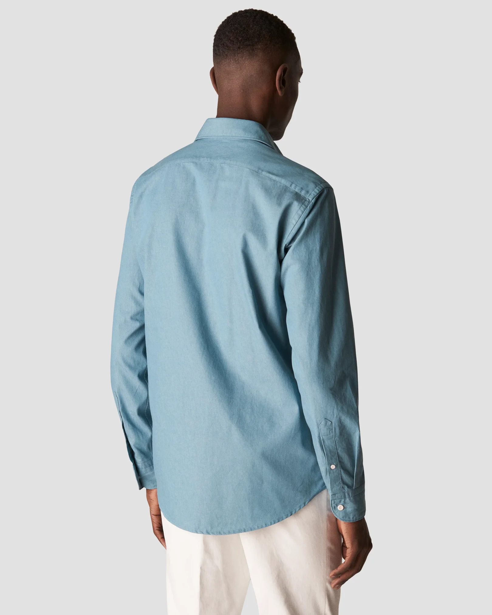 Eton - mid blue heavy twill
