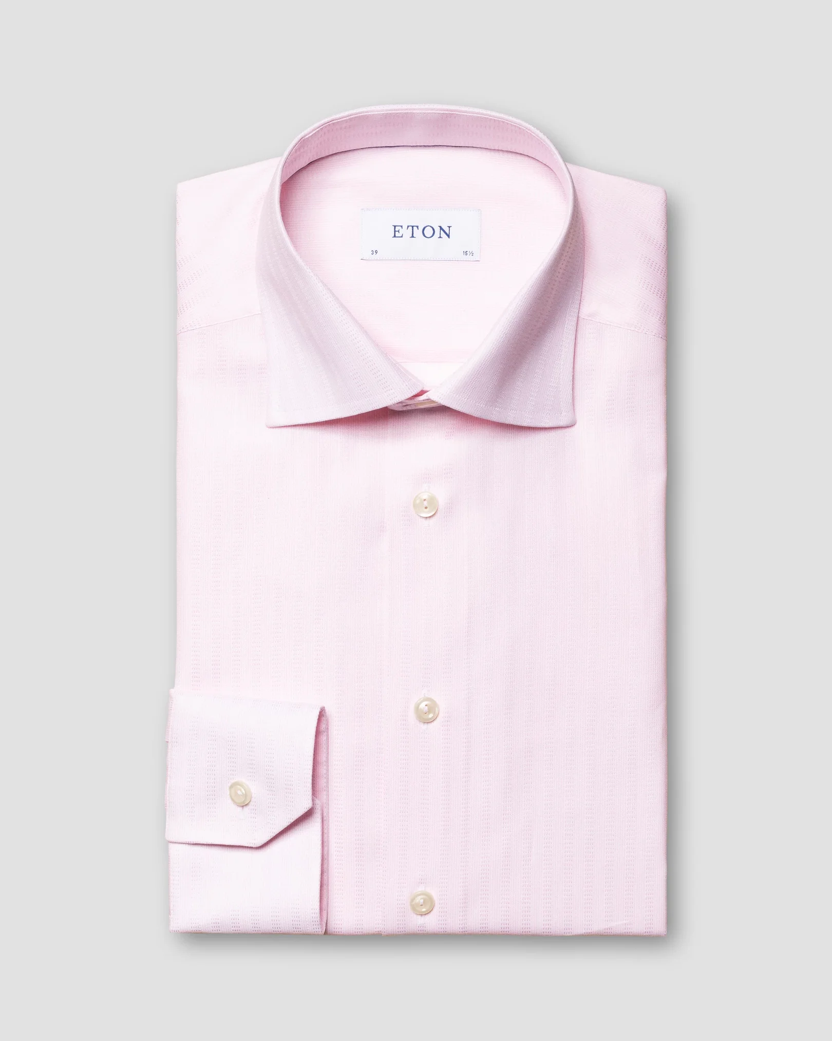 Eton - pink signature twill cut away