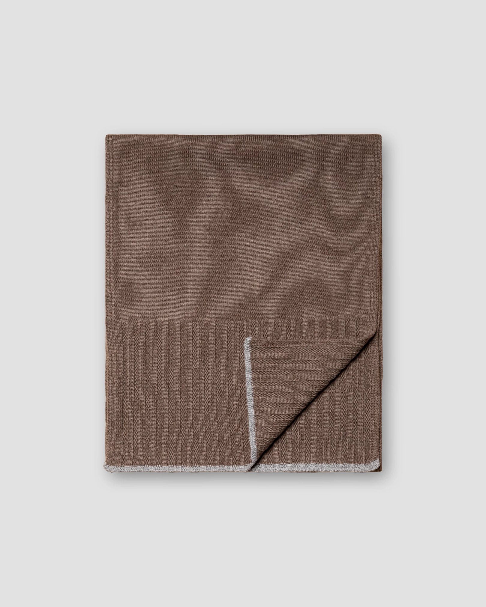 Eton - brown knitted woll scarf