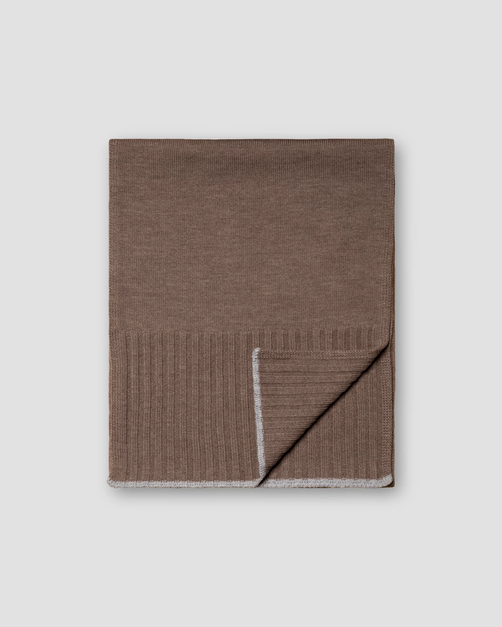 Eton - brown knitted woll scarf