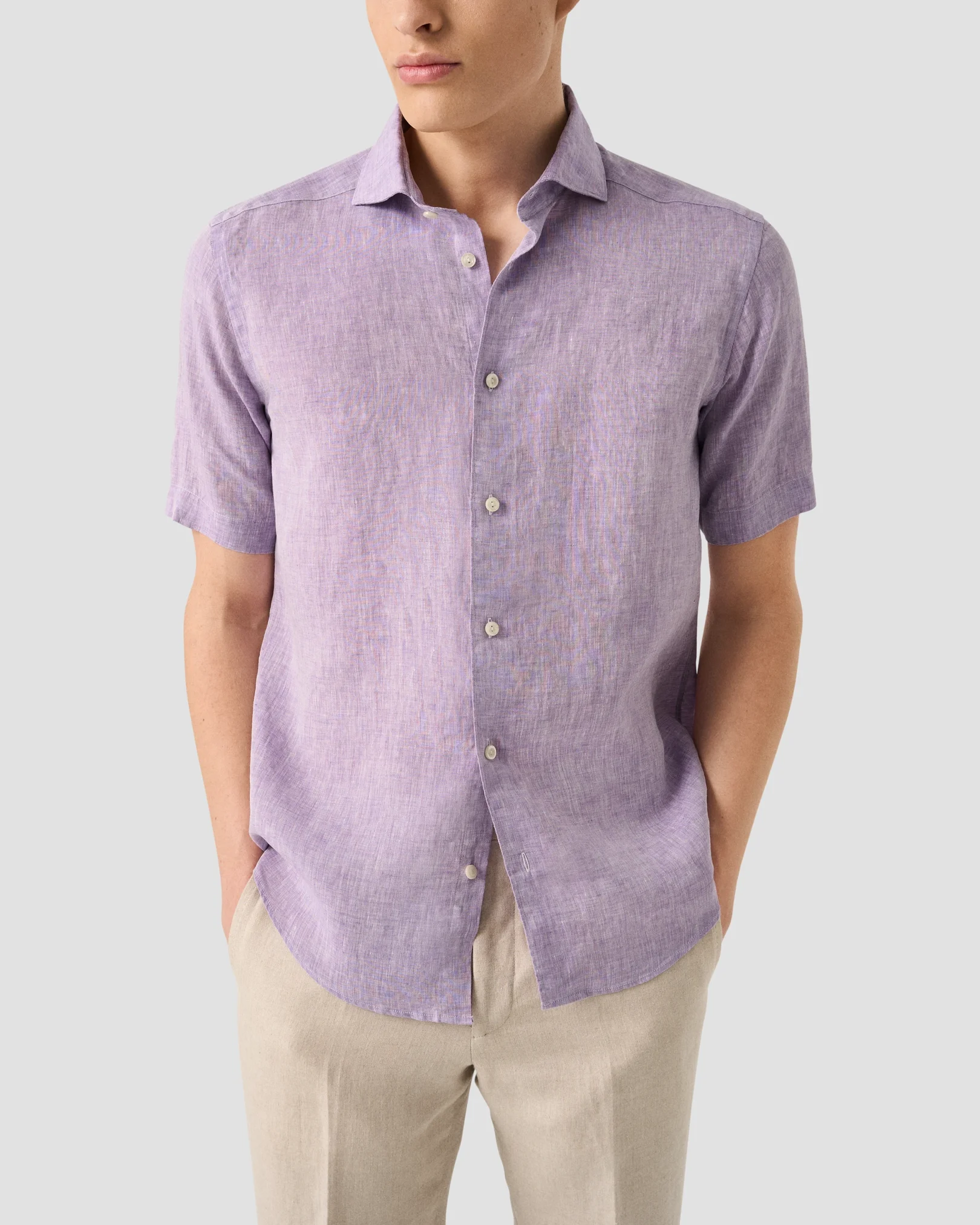 Eton - Short Sleeve Linen Shirt