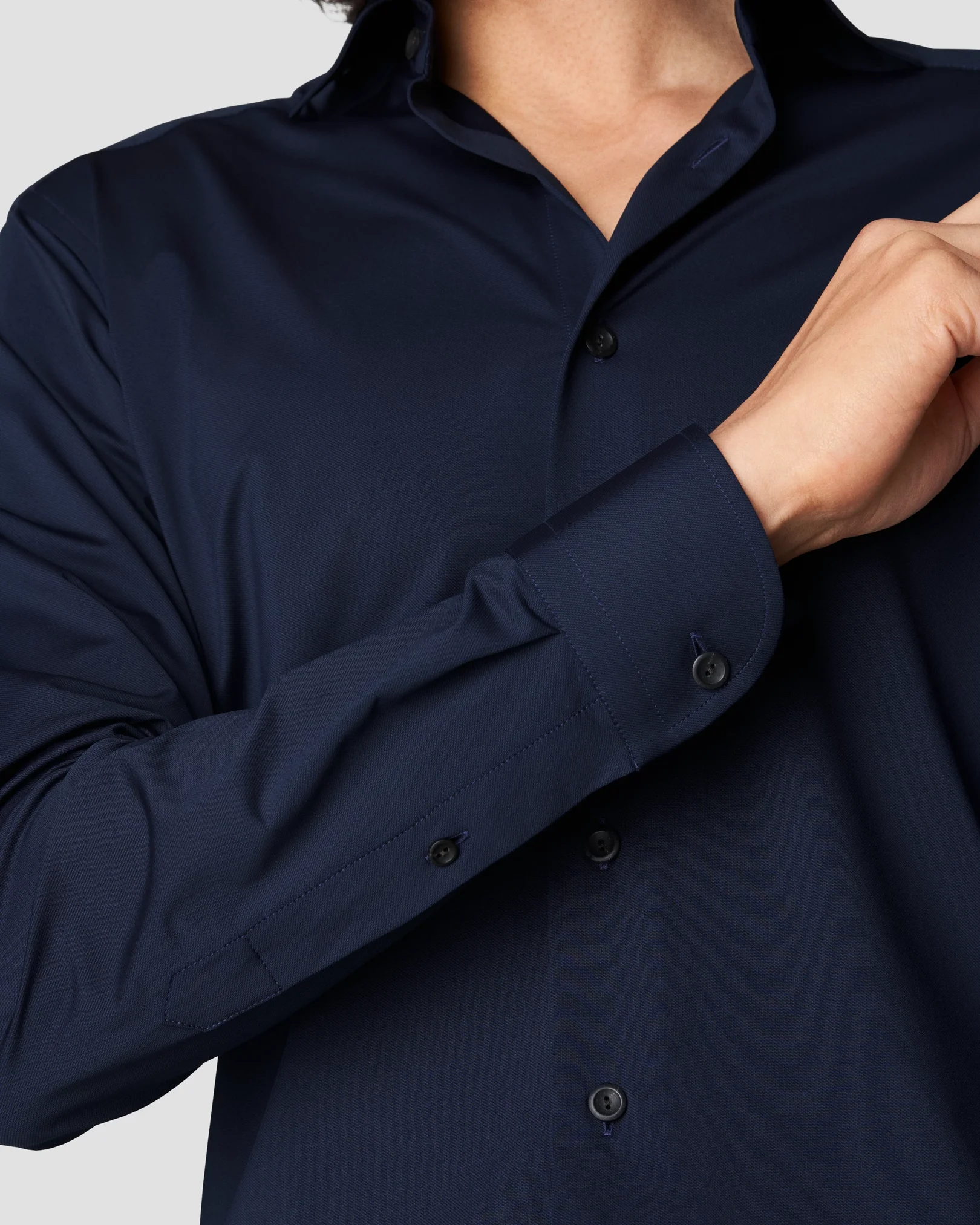 Eton - navy blue 4 way stretch