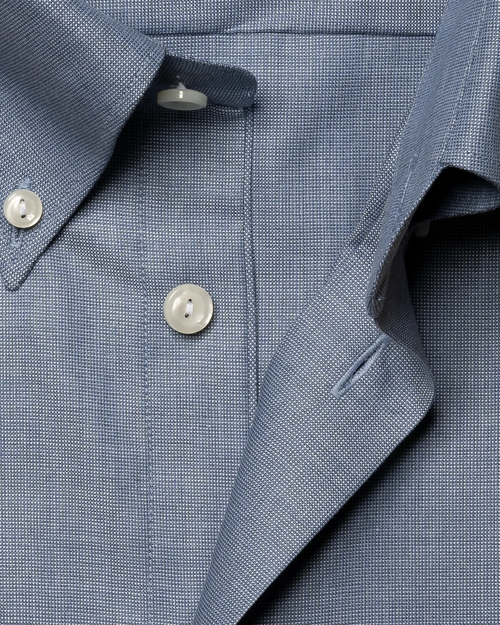 Eton - navy blue basketweave oxford
