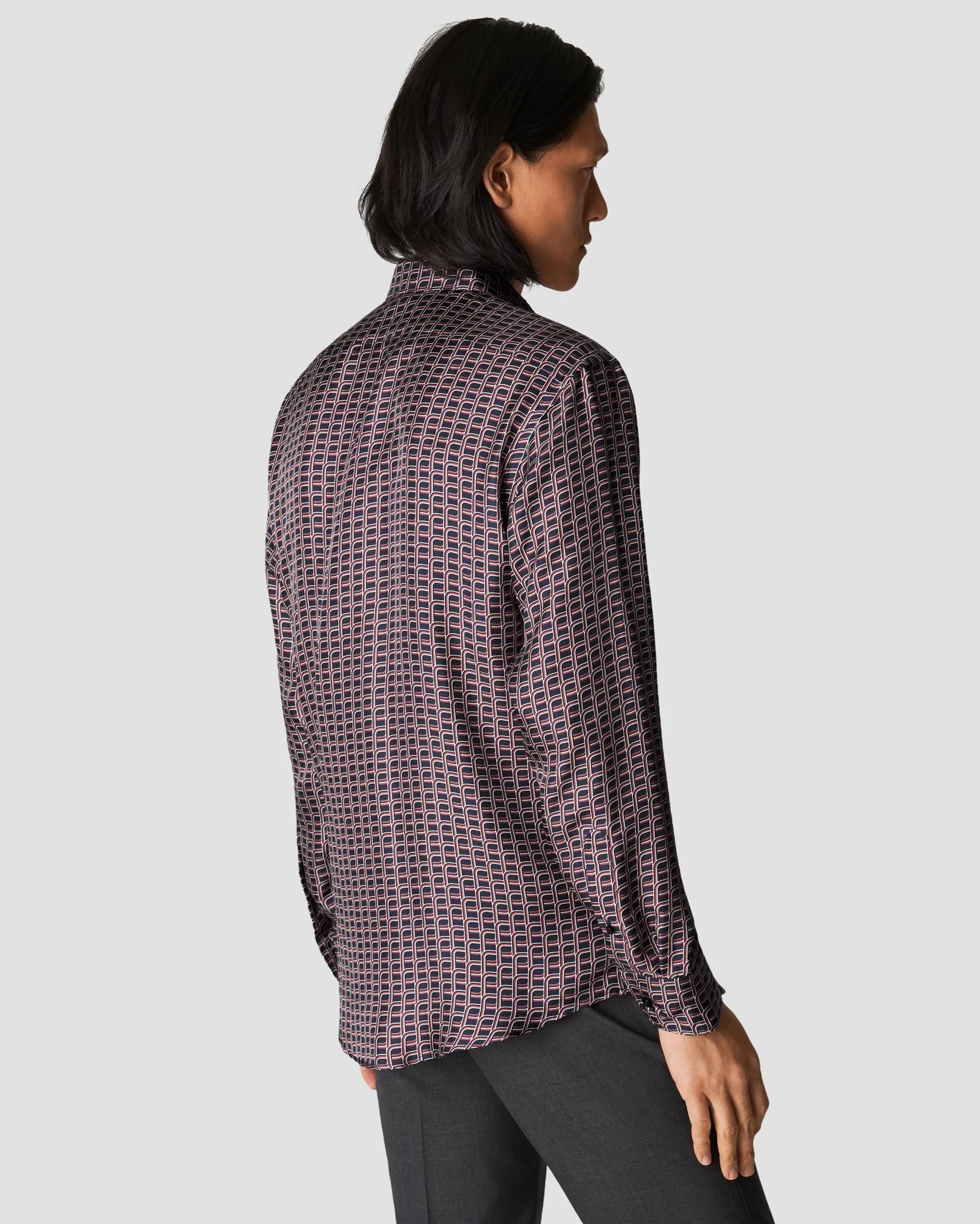Eton - printed silk shirt