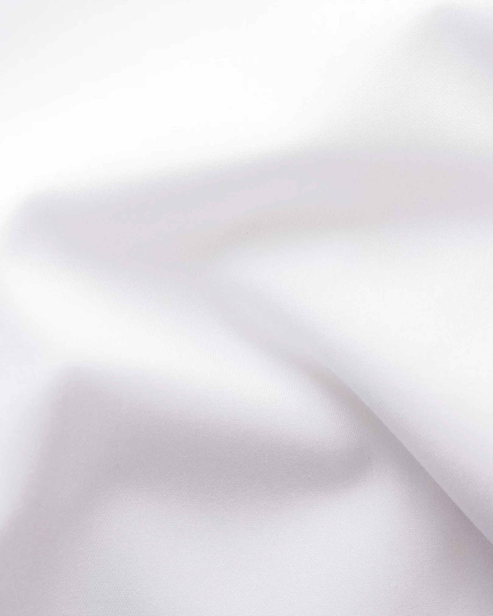 Eton - white twill stretch shirt grey details