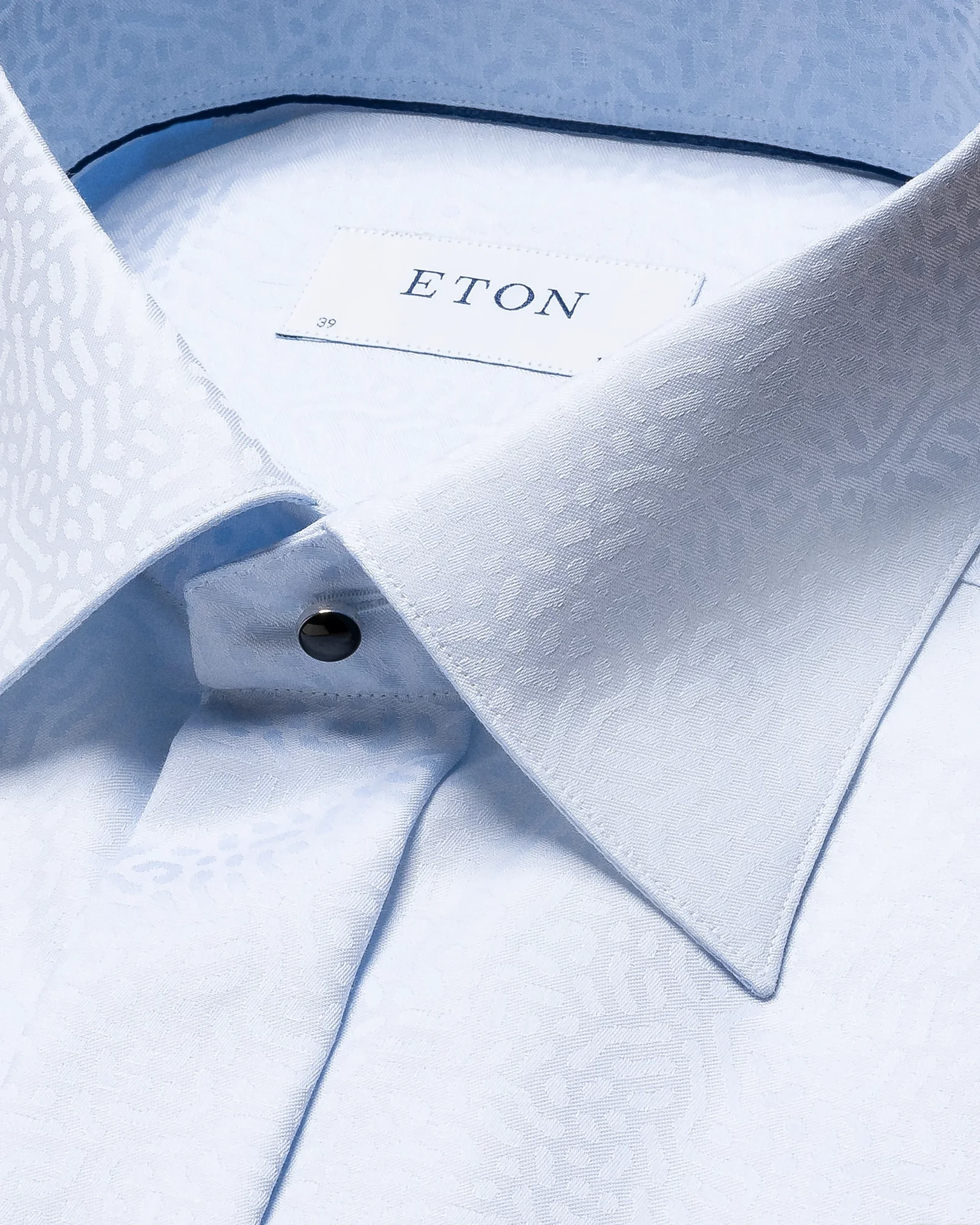 Eton - light blue evening jacquard