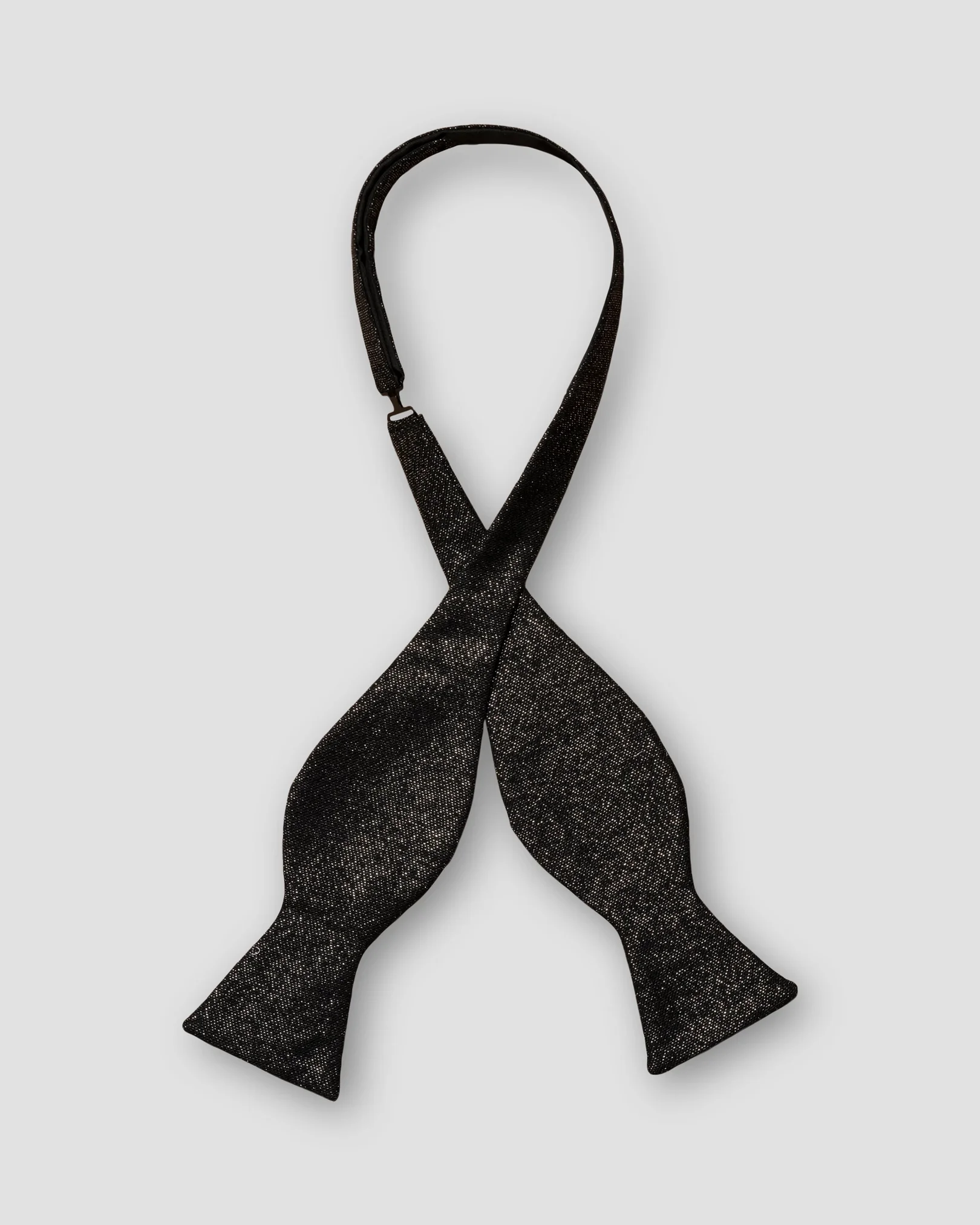 Eton - black bow tie lurex blend