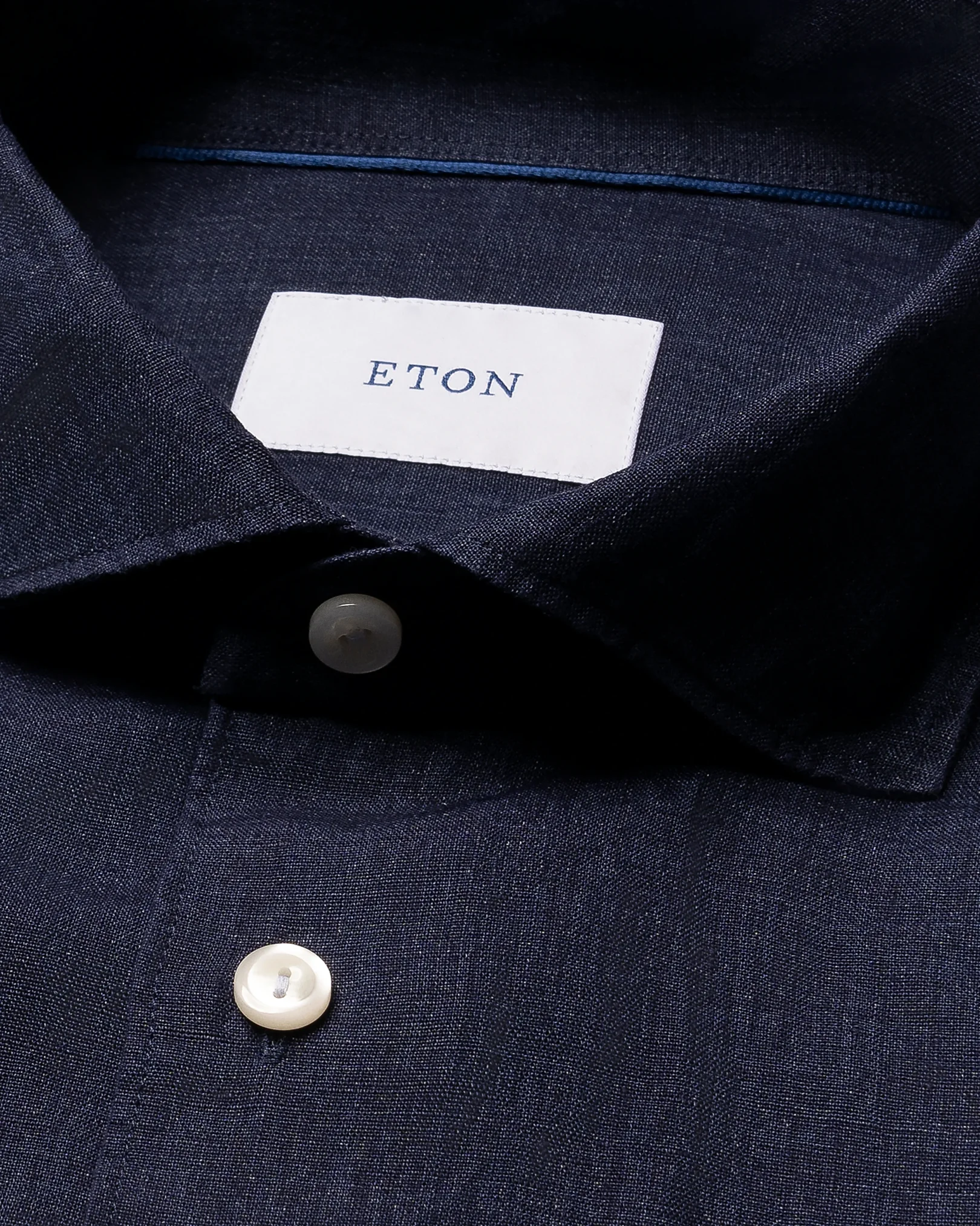 Eton - solid short sleeve linen shirt