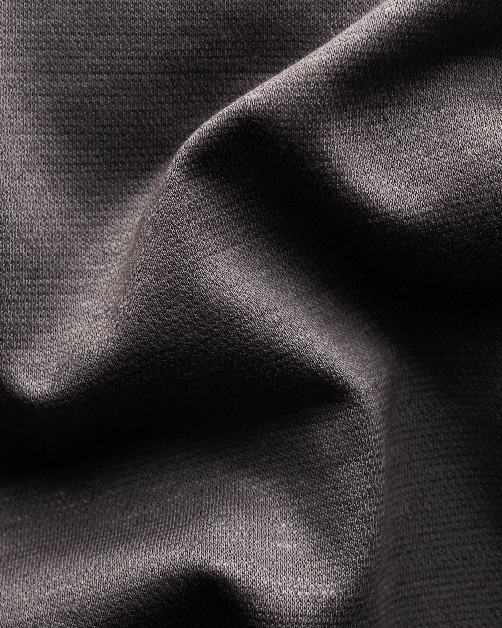 Eton - mid grey pique t shirt