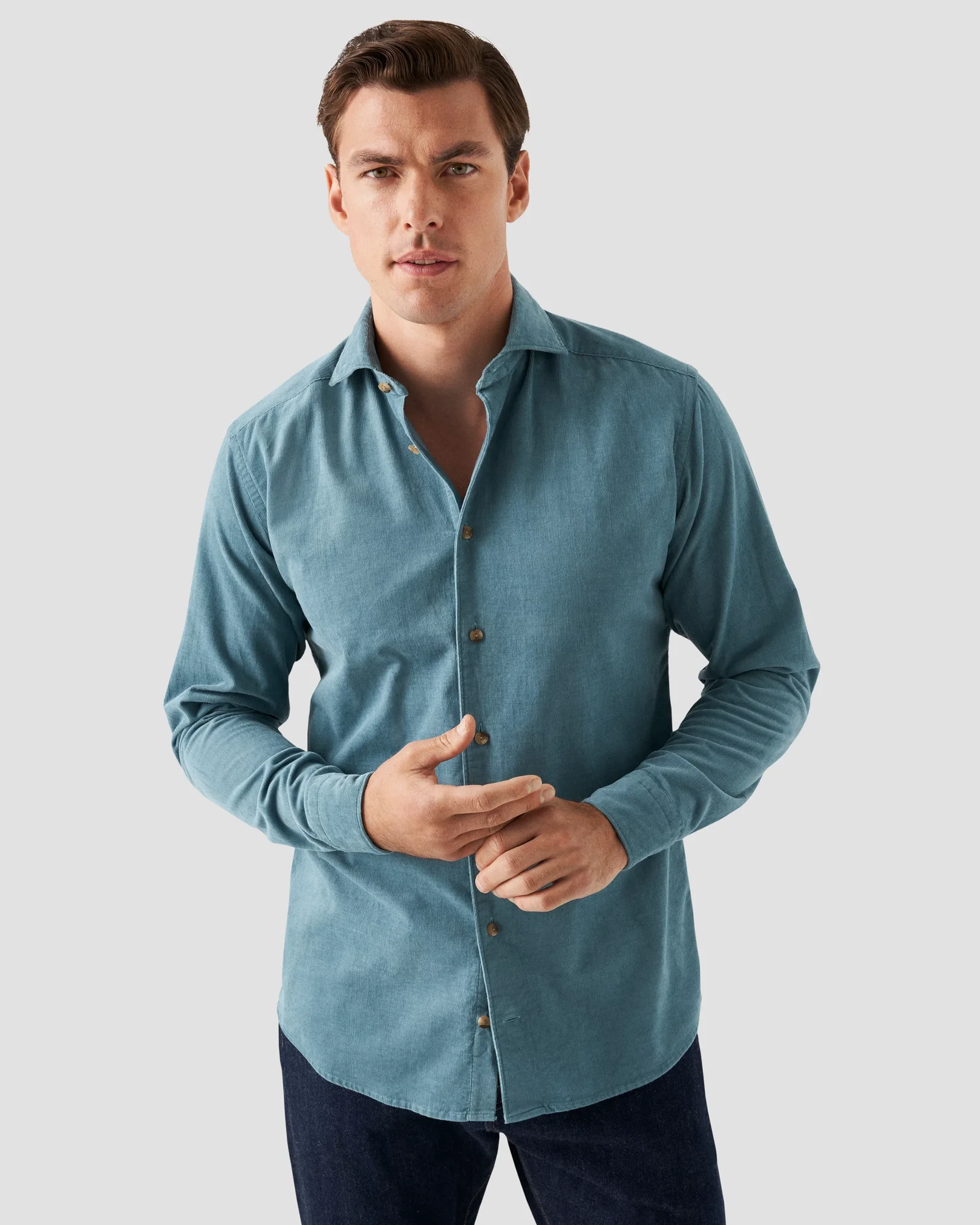 Eton - mid blue corduroy