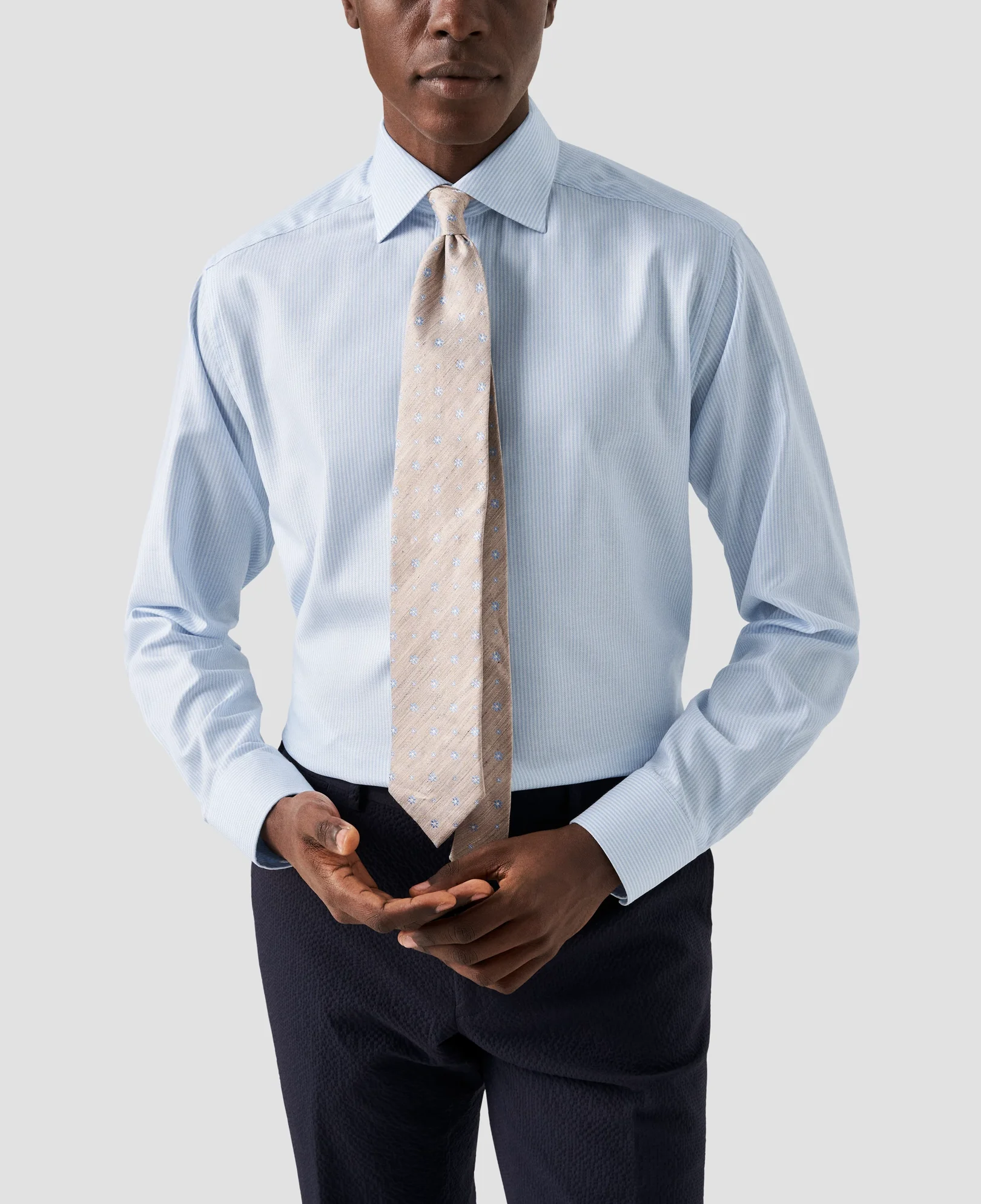 Eton - light blue high end lyocell shirt