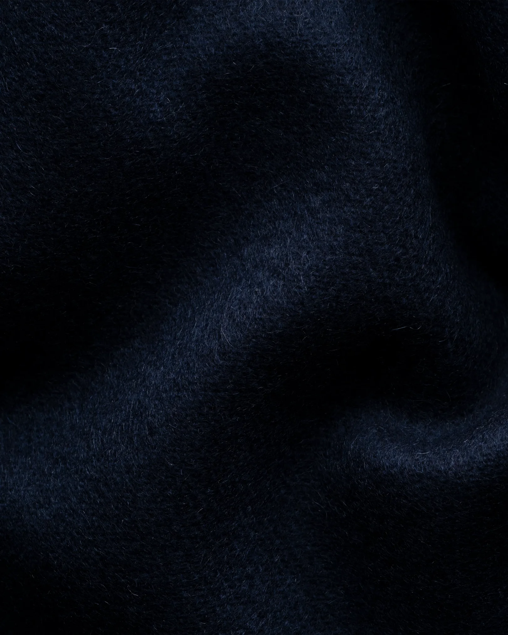 Eton - two face navy blue cashmere