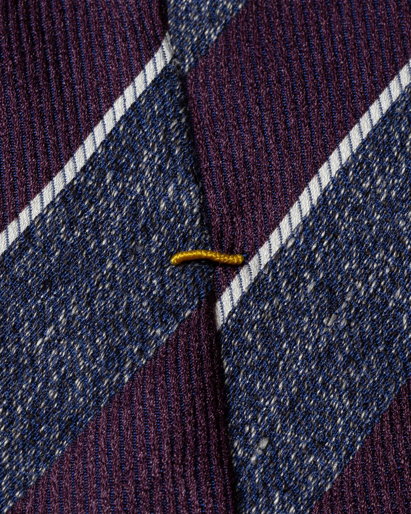 Eton - blue striped cotton silk linen tie