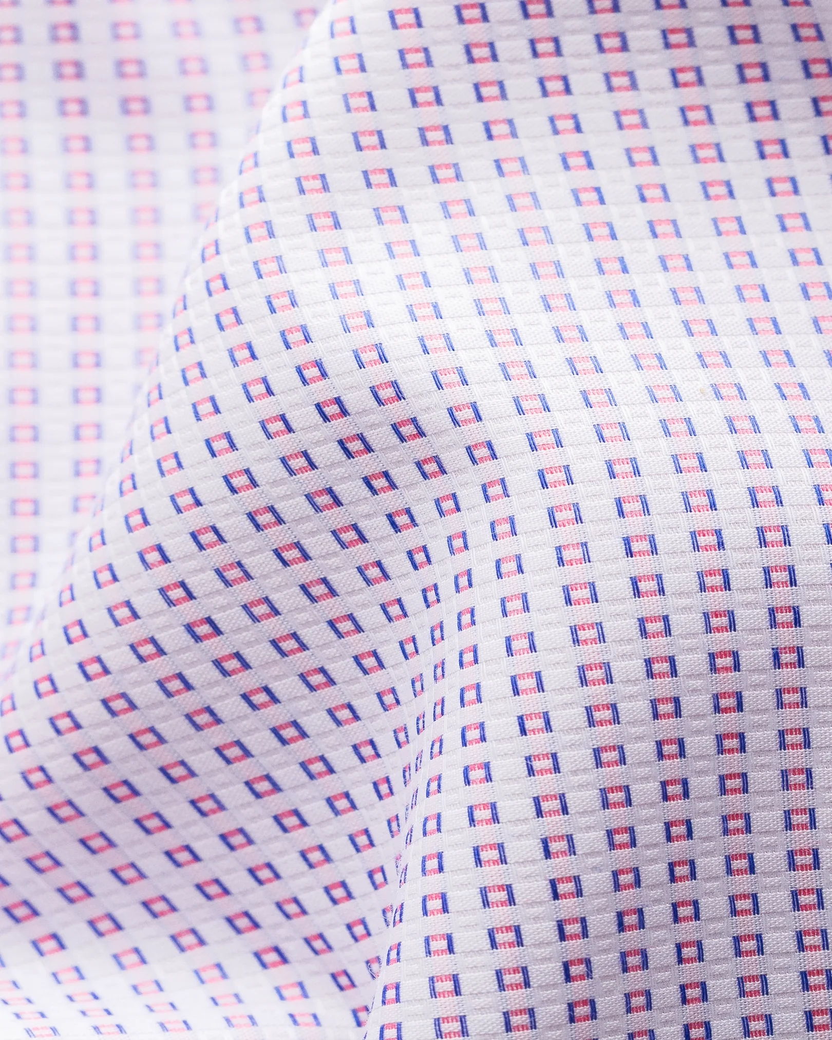 Eton - pink woven checks shirt