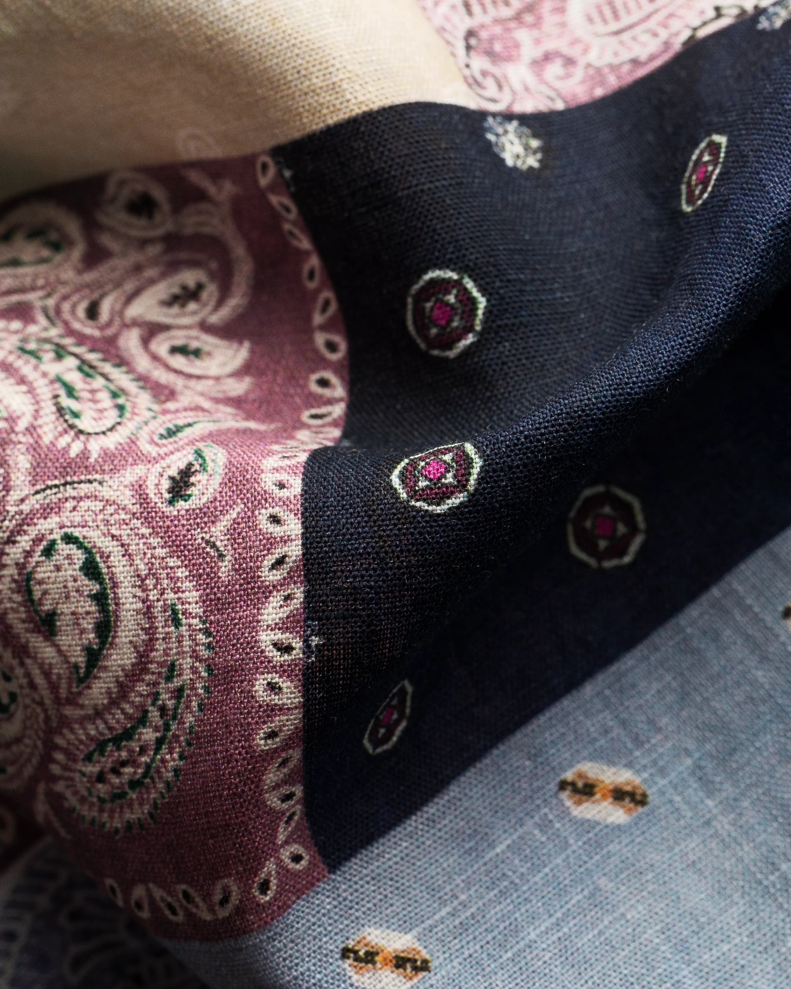 Eton - red linen resort shirt relaxed fit
