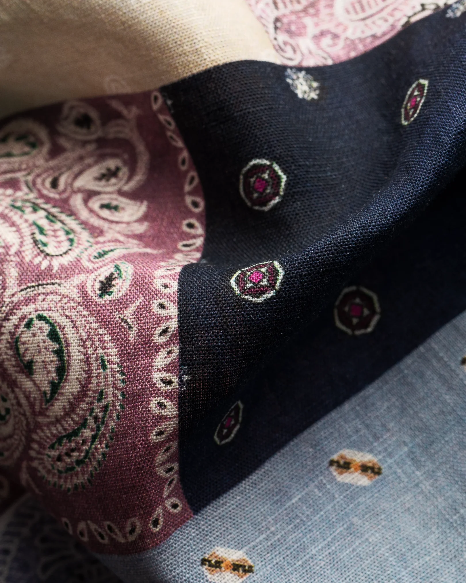 Eton - red linen resort shirt relaxed fit