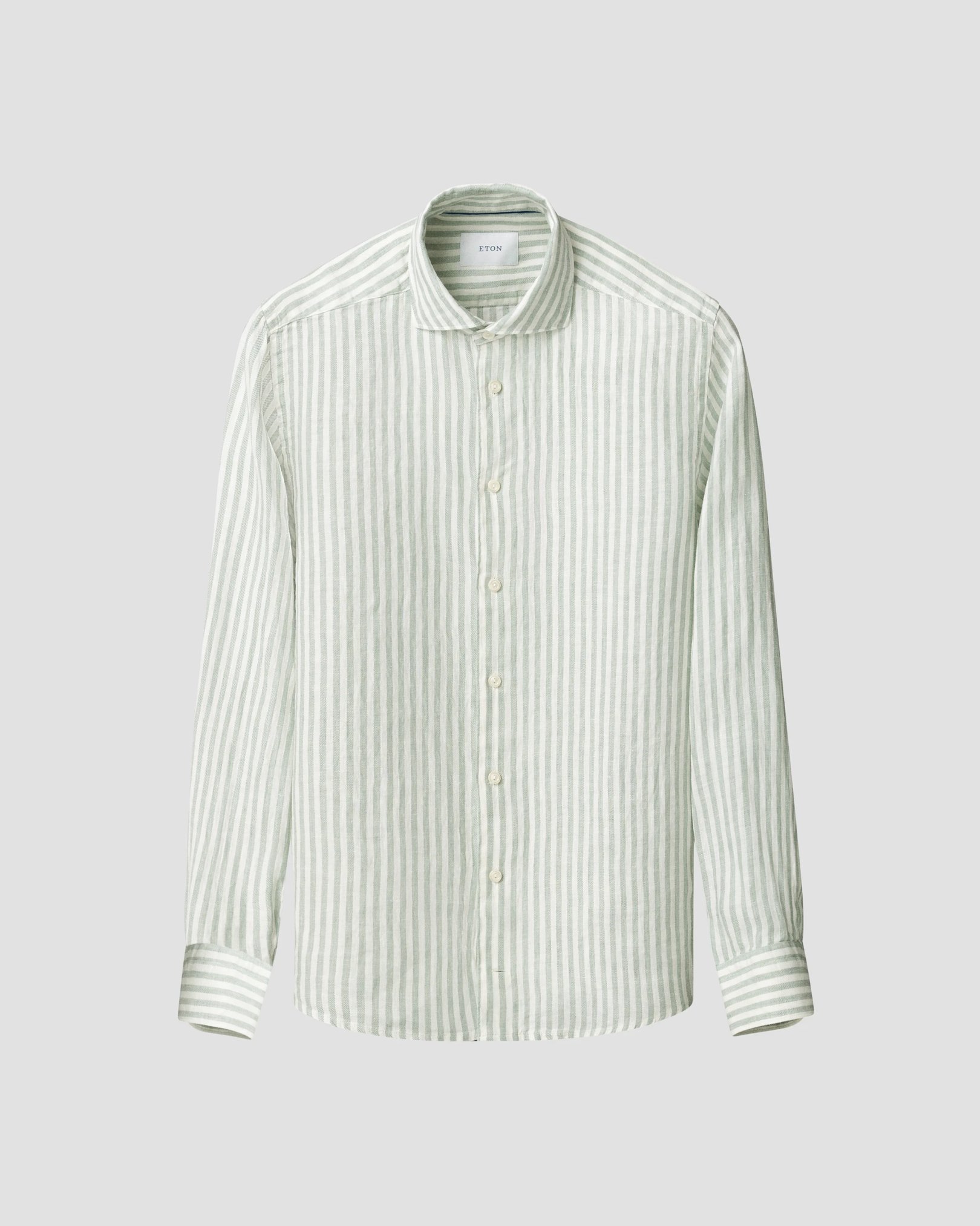 Eton - Striped Linen Twill Shirt