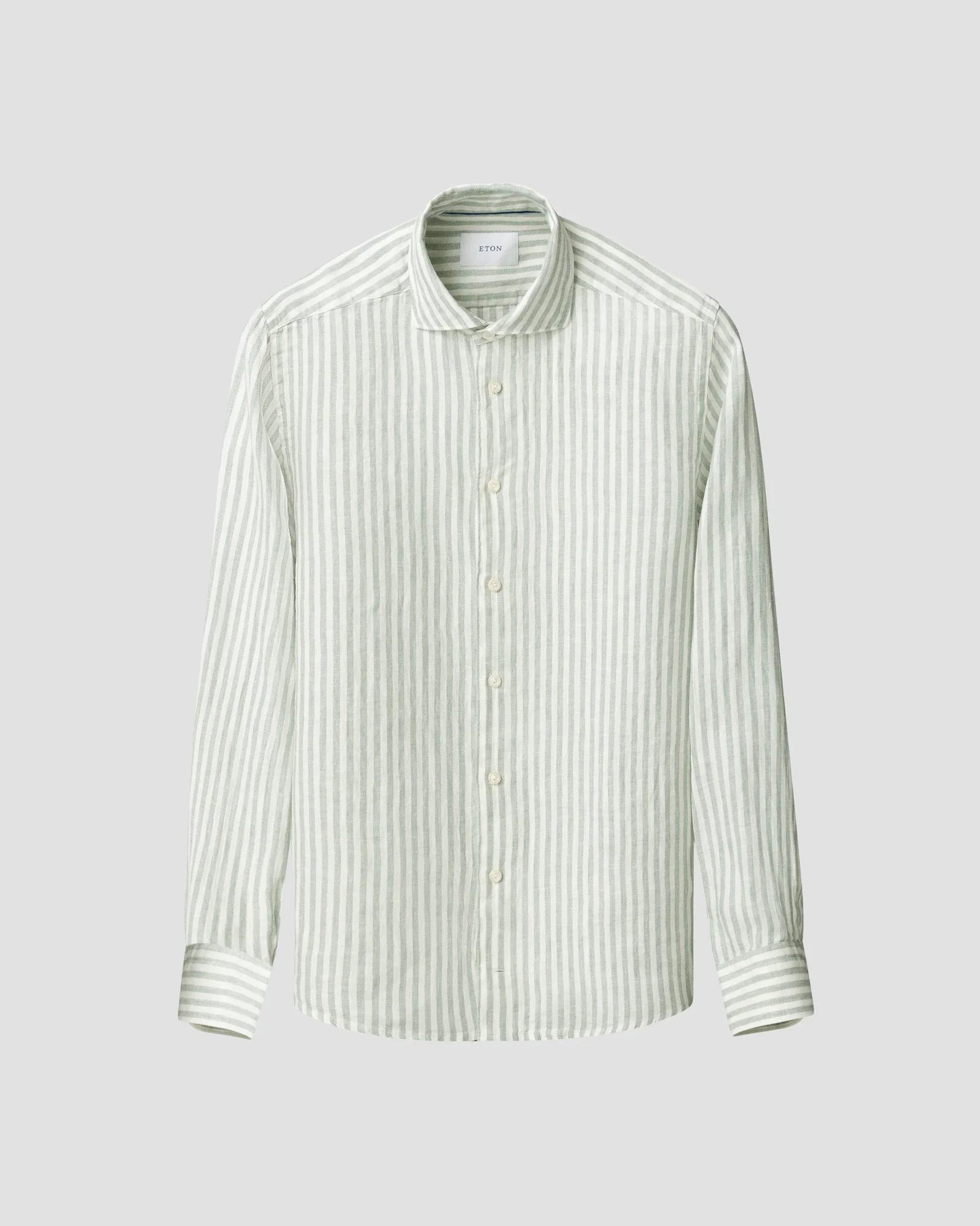 Eton - Striped Linen Twill Shirt