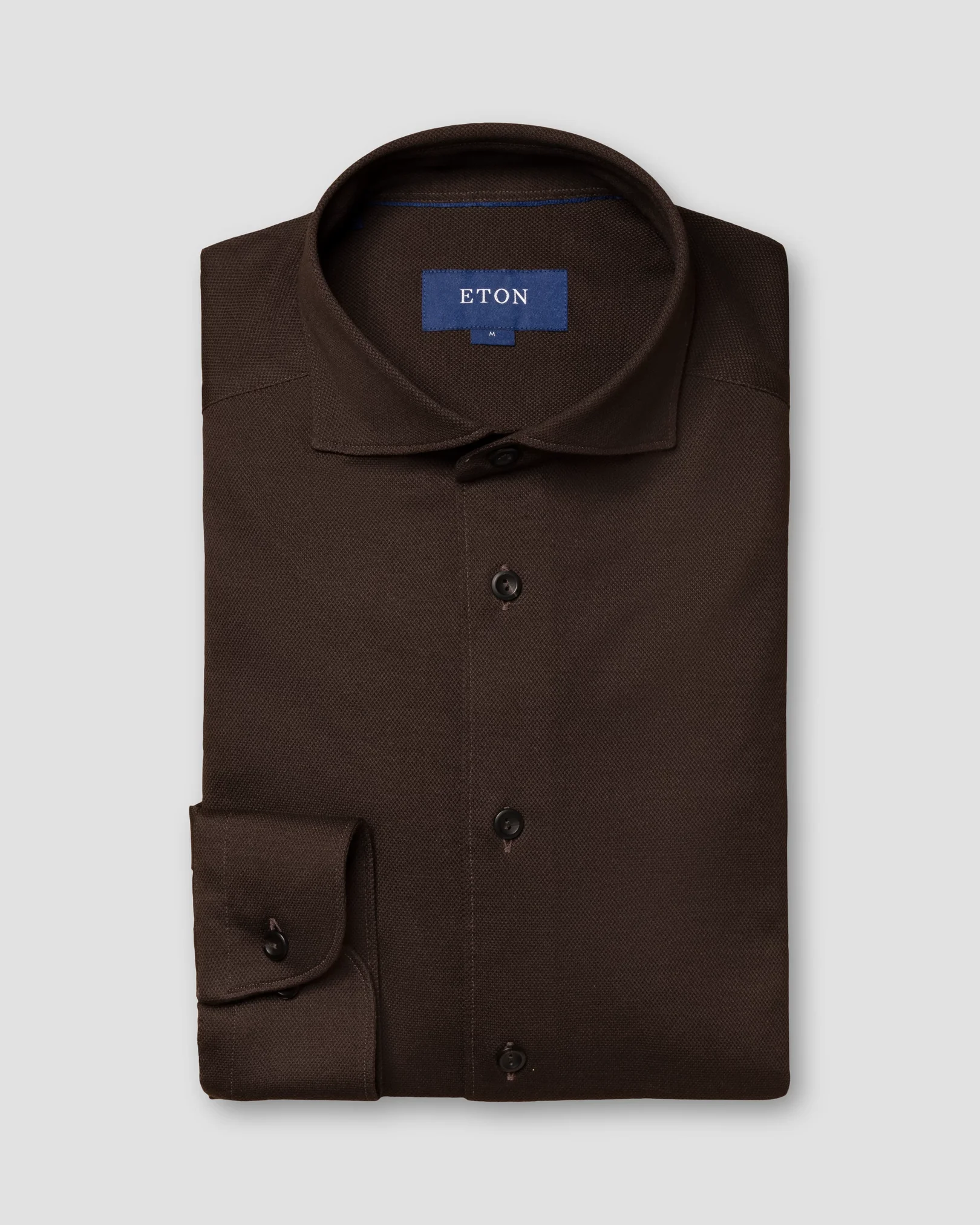Eton - dark brown pique widespread