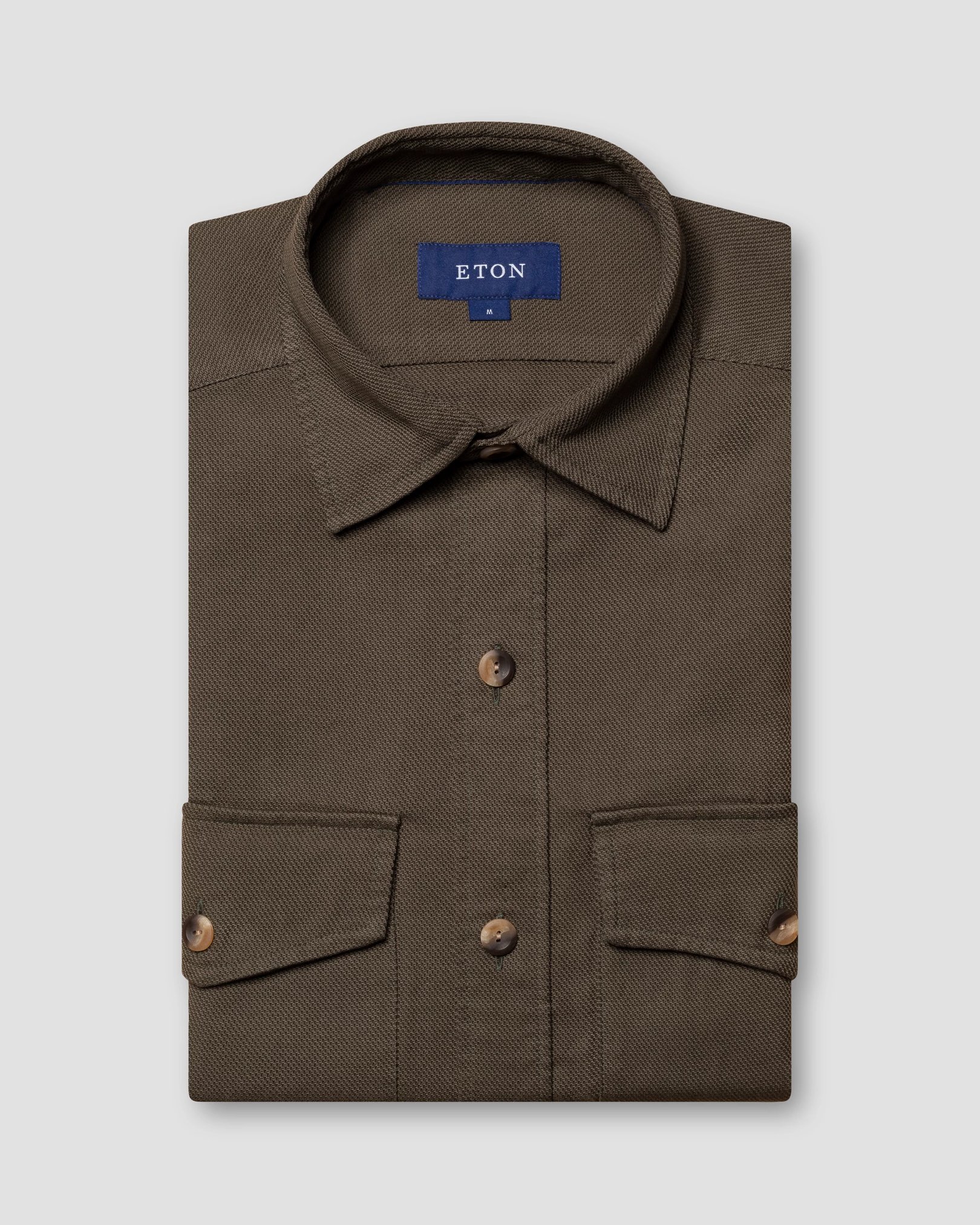 Eton - dark green heavy dobby
