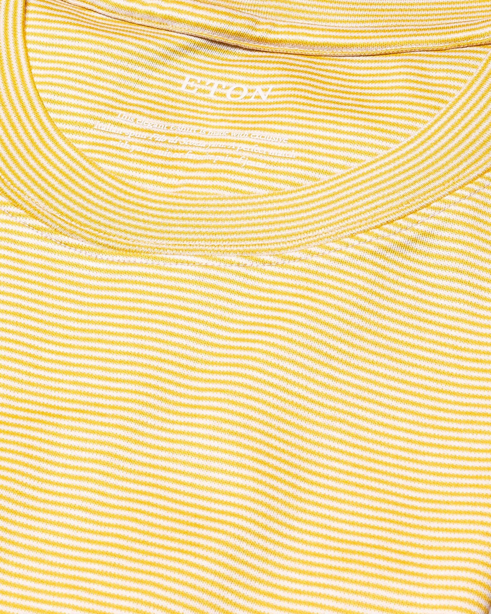 Eton - yellow interlock t shirt