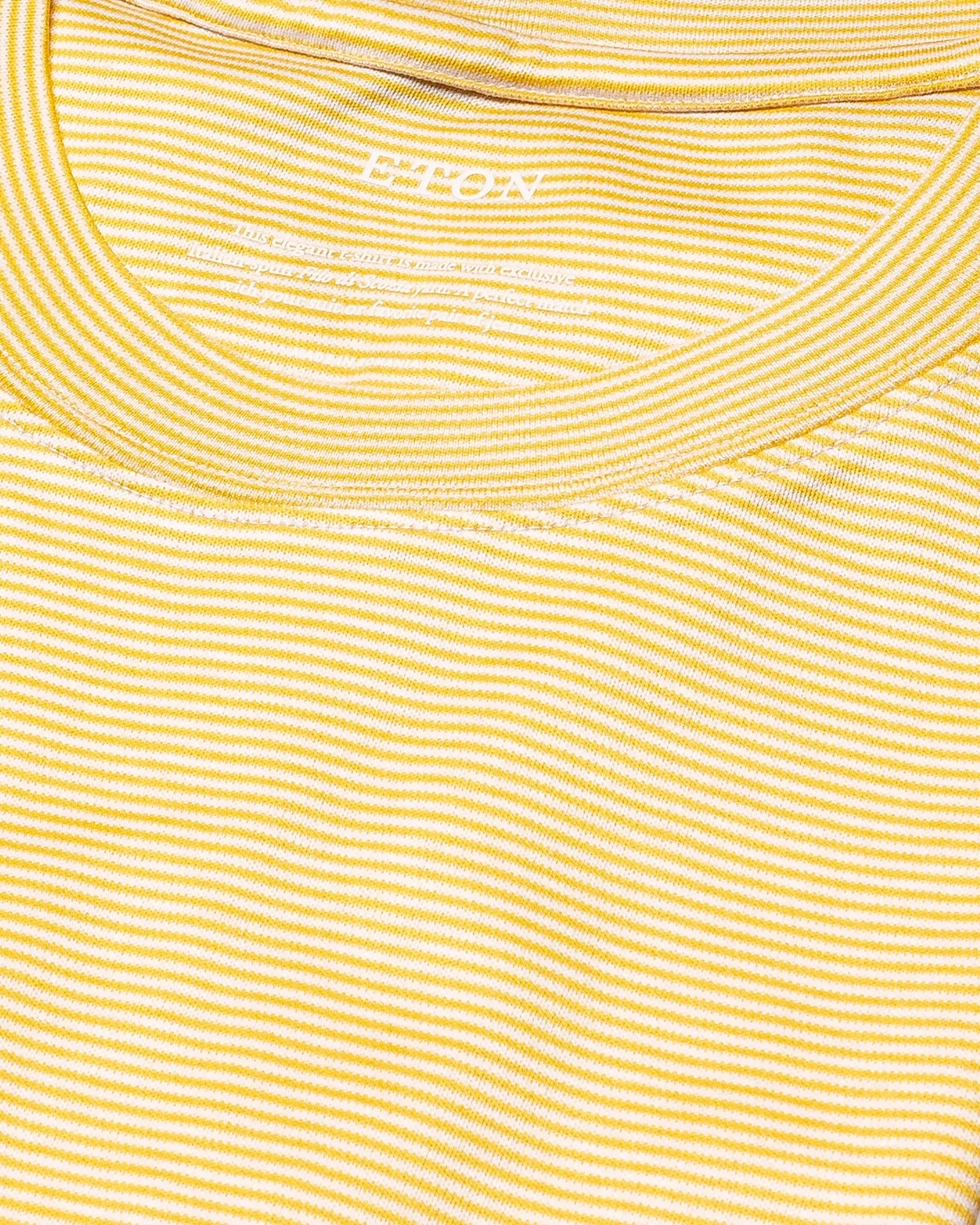 Eton - yellow interlock t shirt