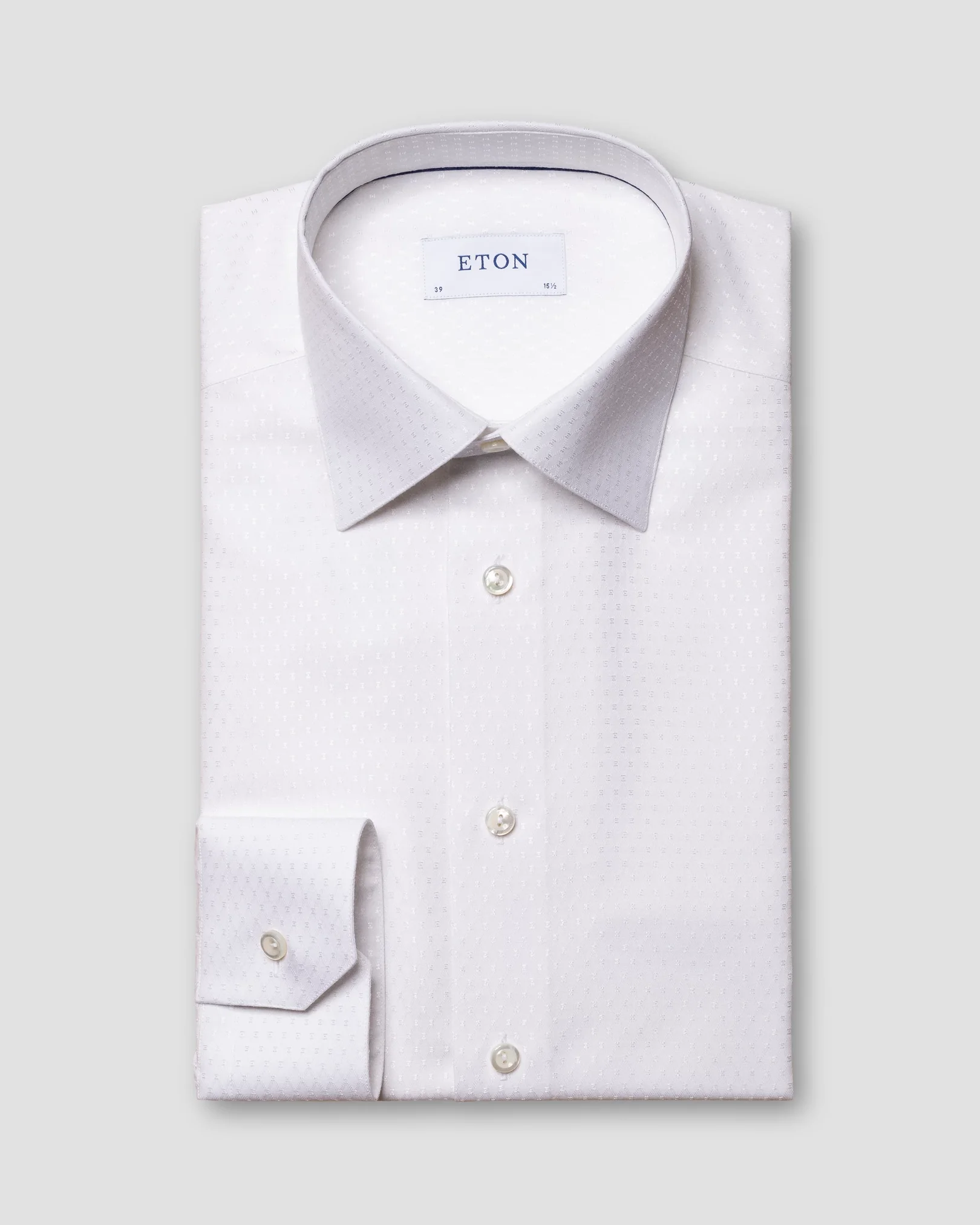 Eton - white jacquard moderate