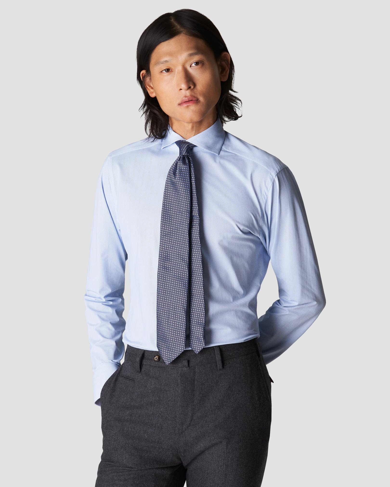 Eton - light blue 4 waystretch