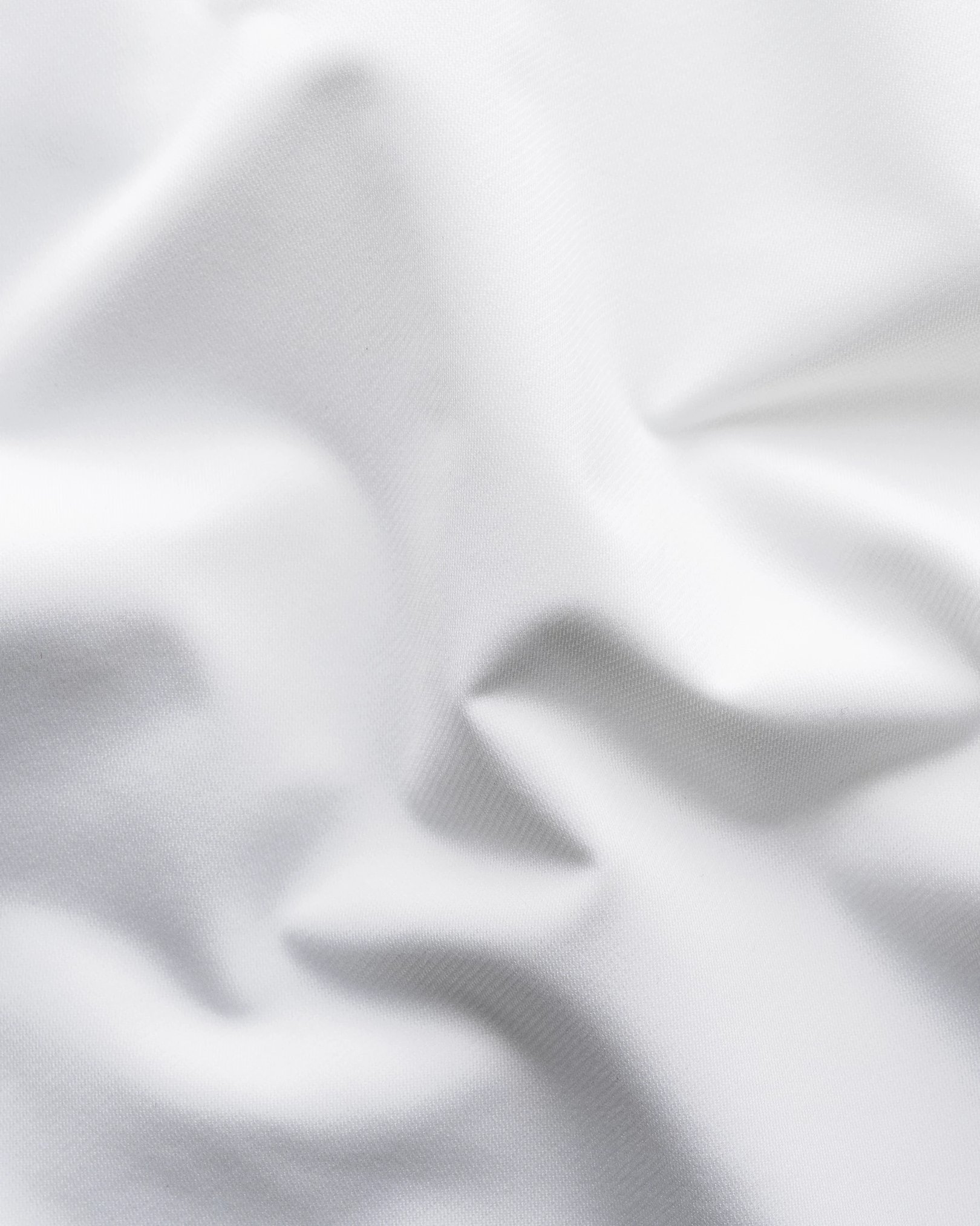Eton - white four way stretch contrast collar