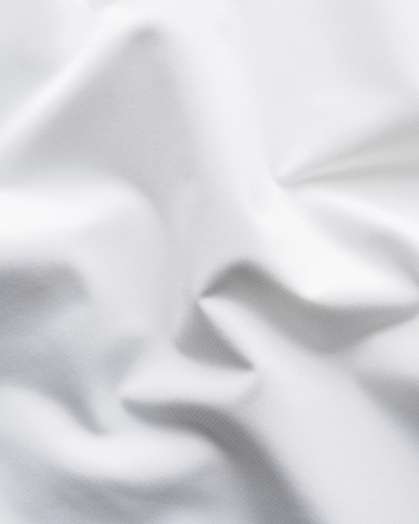 Eton - white four way stretch contrast collar