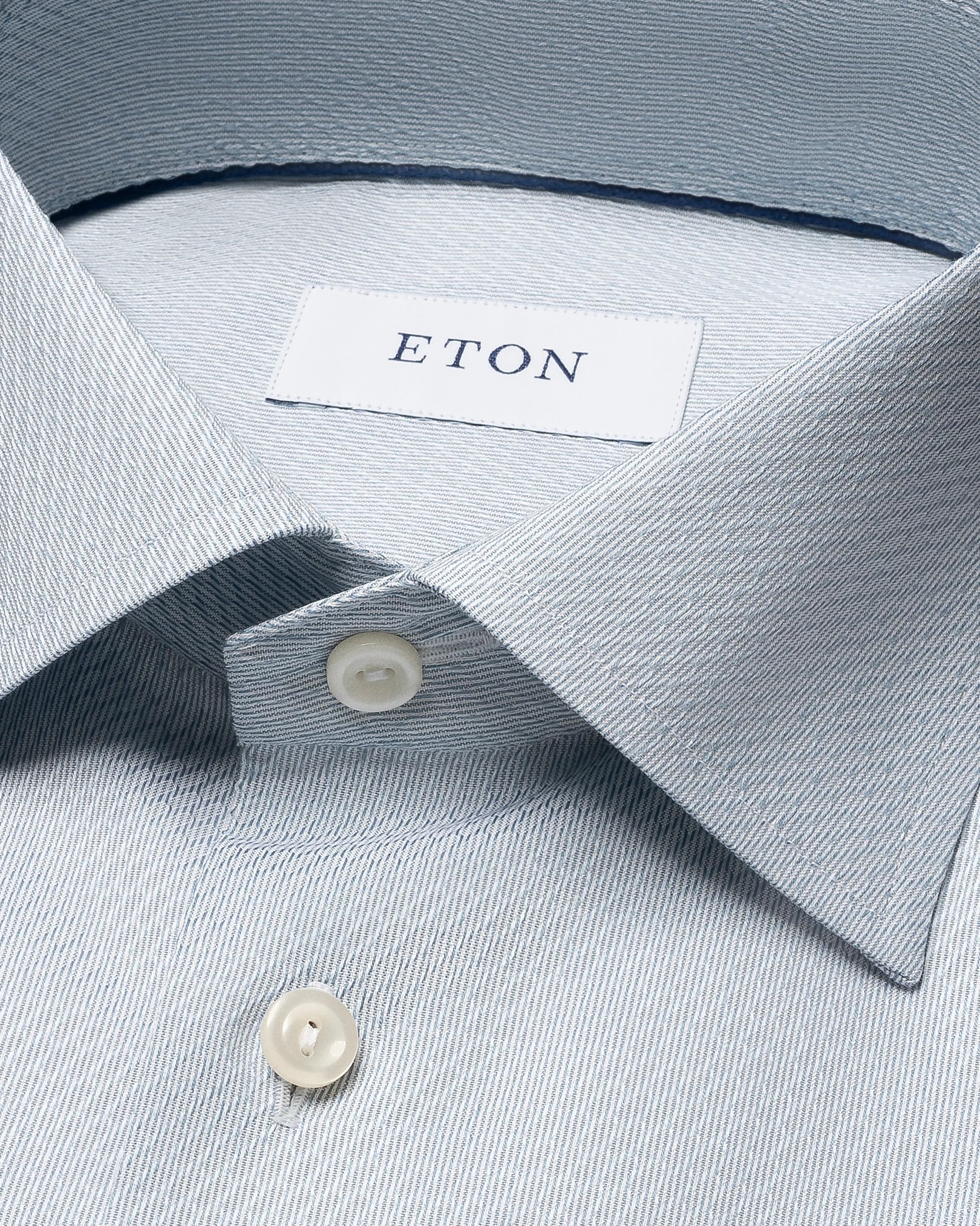 Eton - light blue semi solid dobby shirt