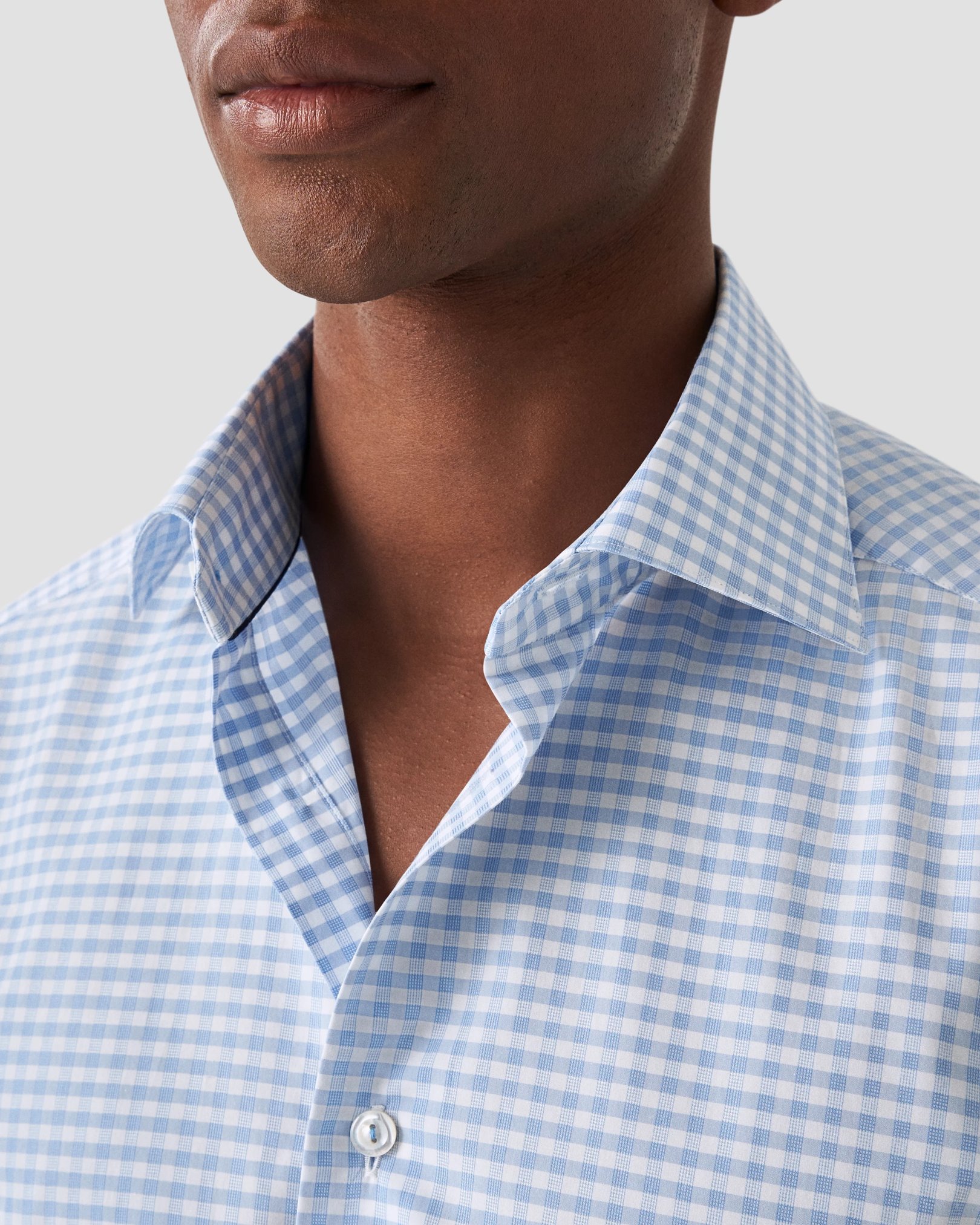 Eton - checked elevated pique
