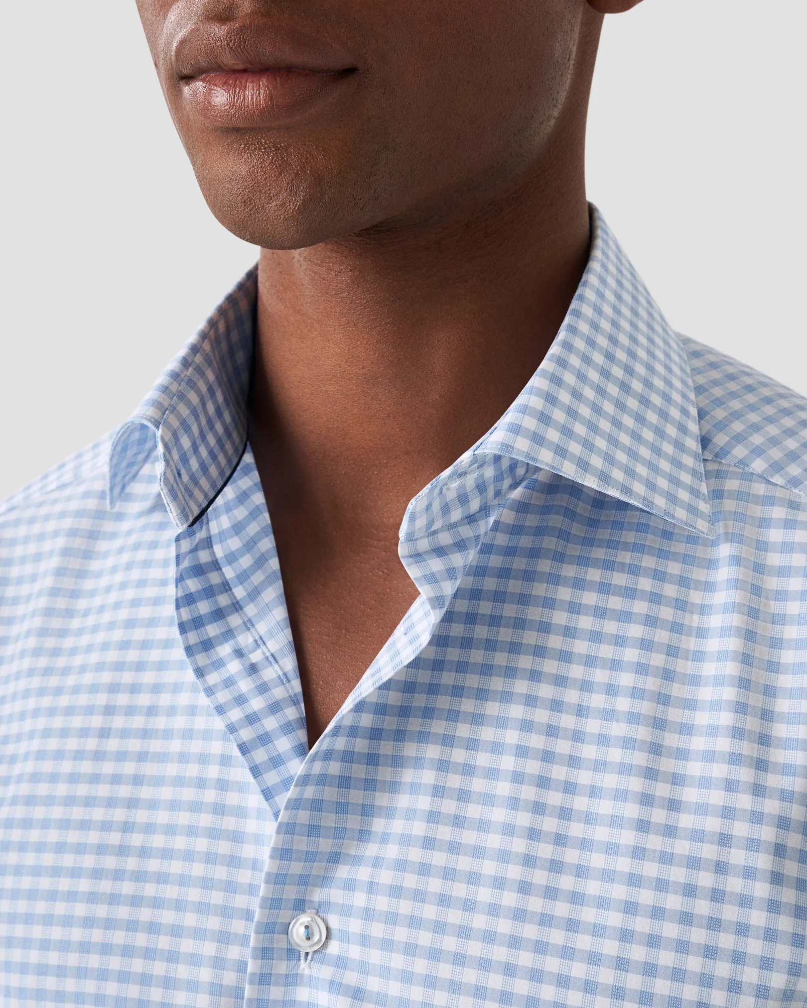 Eton - checked elevated pique